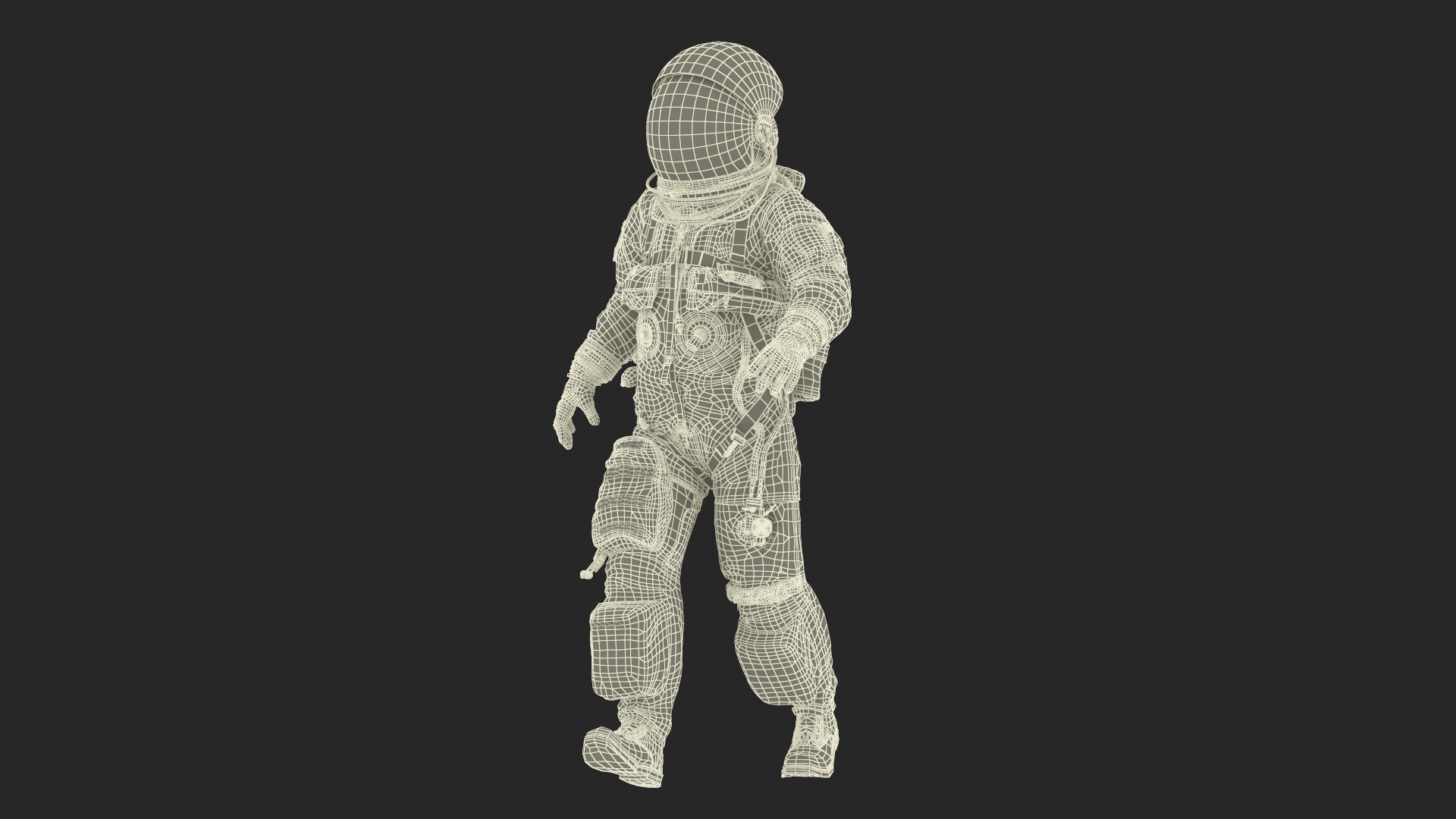 3D Space Shuttle Advanced Crew Escape Astronaut Rigged