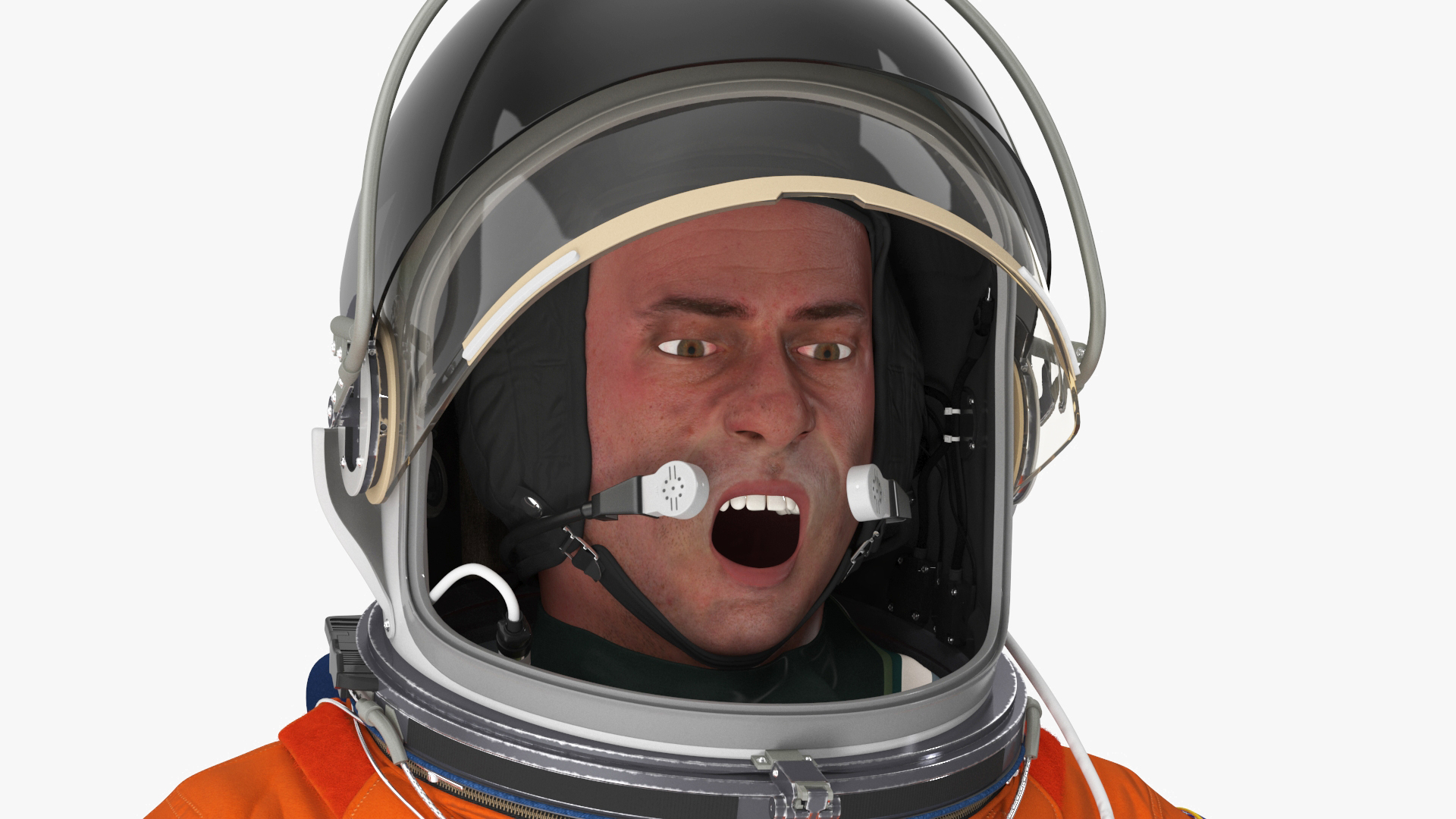 3D Space Shuttle Advanced Crew Escape Astronaut Rigged
