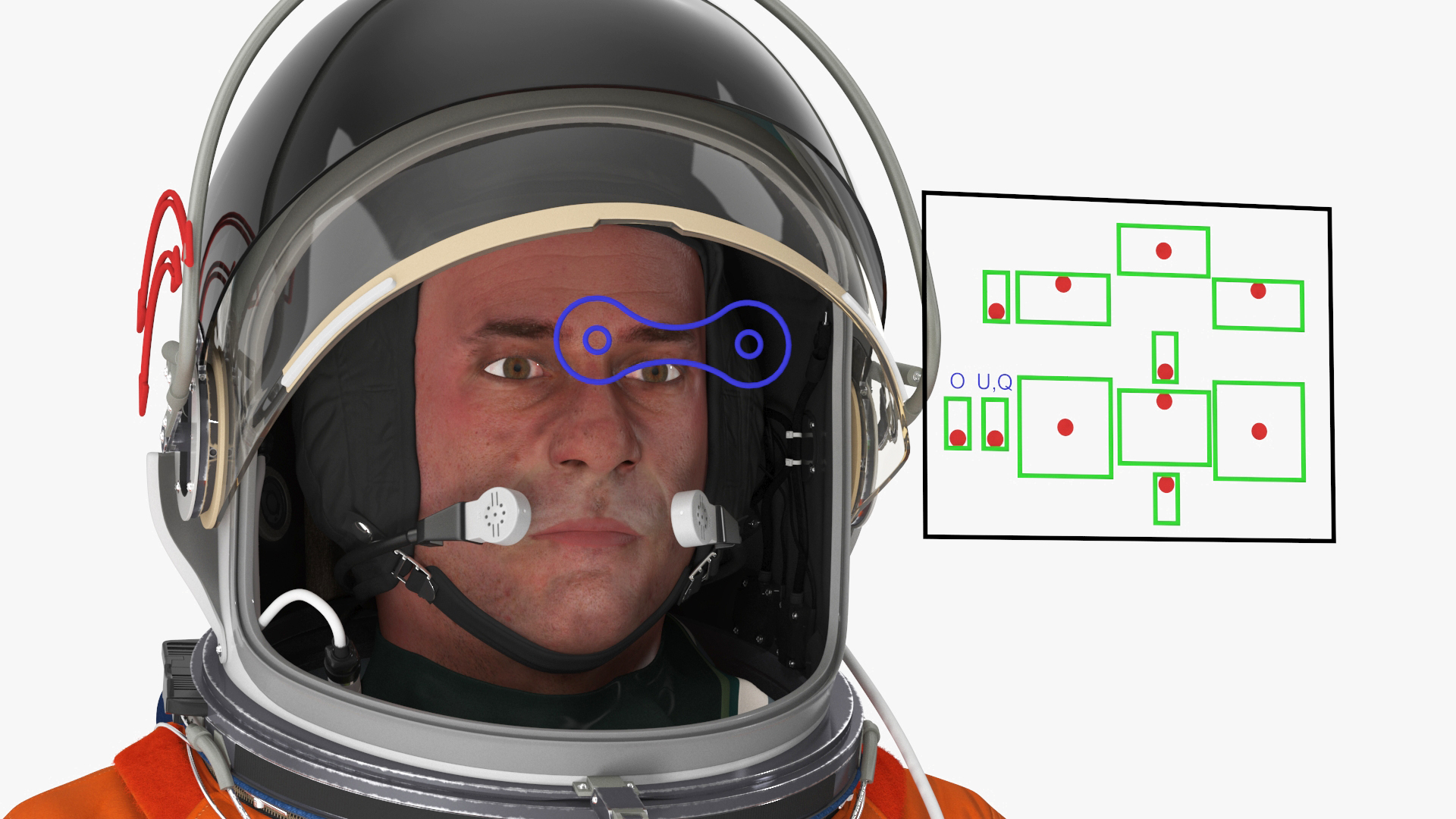 3D Space Shuttle Advanced Crew Escape Astronaut Rigged