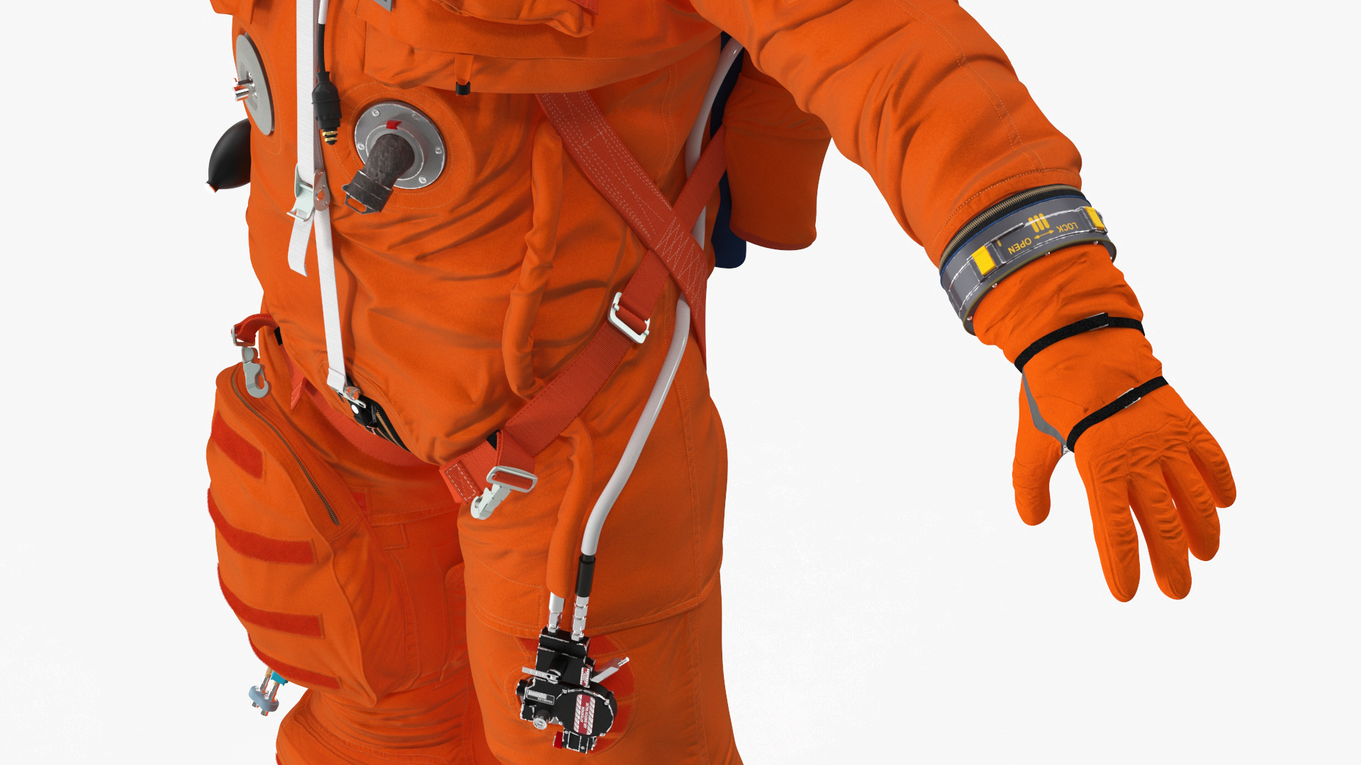 3D Space Shuttle Advanced Crew Escape Astronaut Rigged