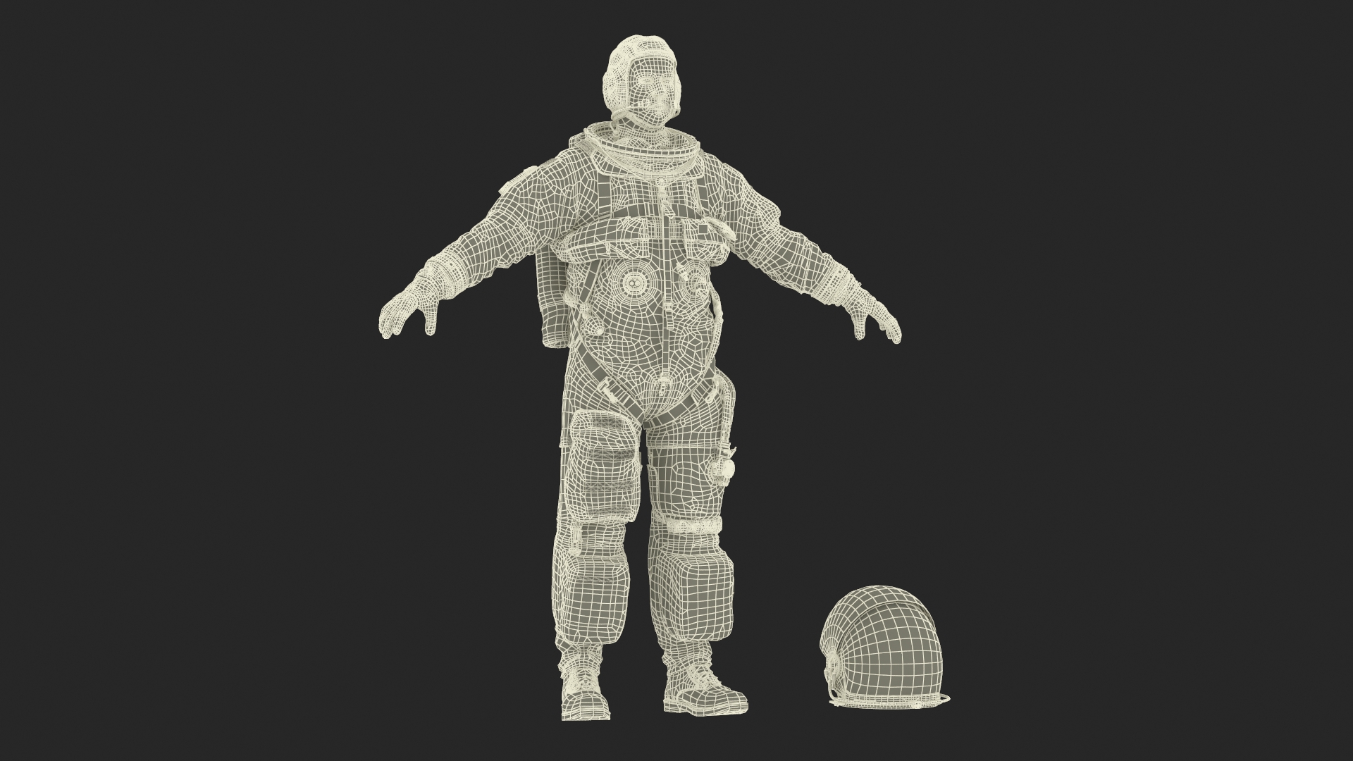 3D Space Shuttle Advanced Crew Escape Astronaut Rigged