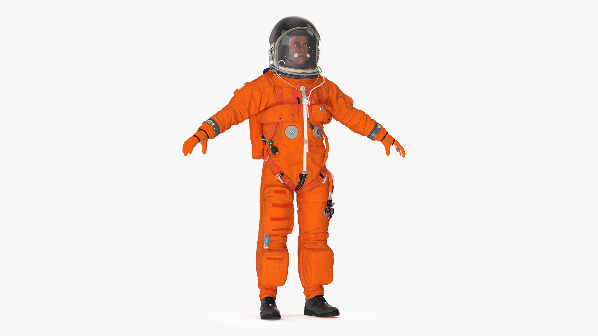 3D Space Shuttle Advanced Crew Escape Astronaut Rigged