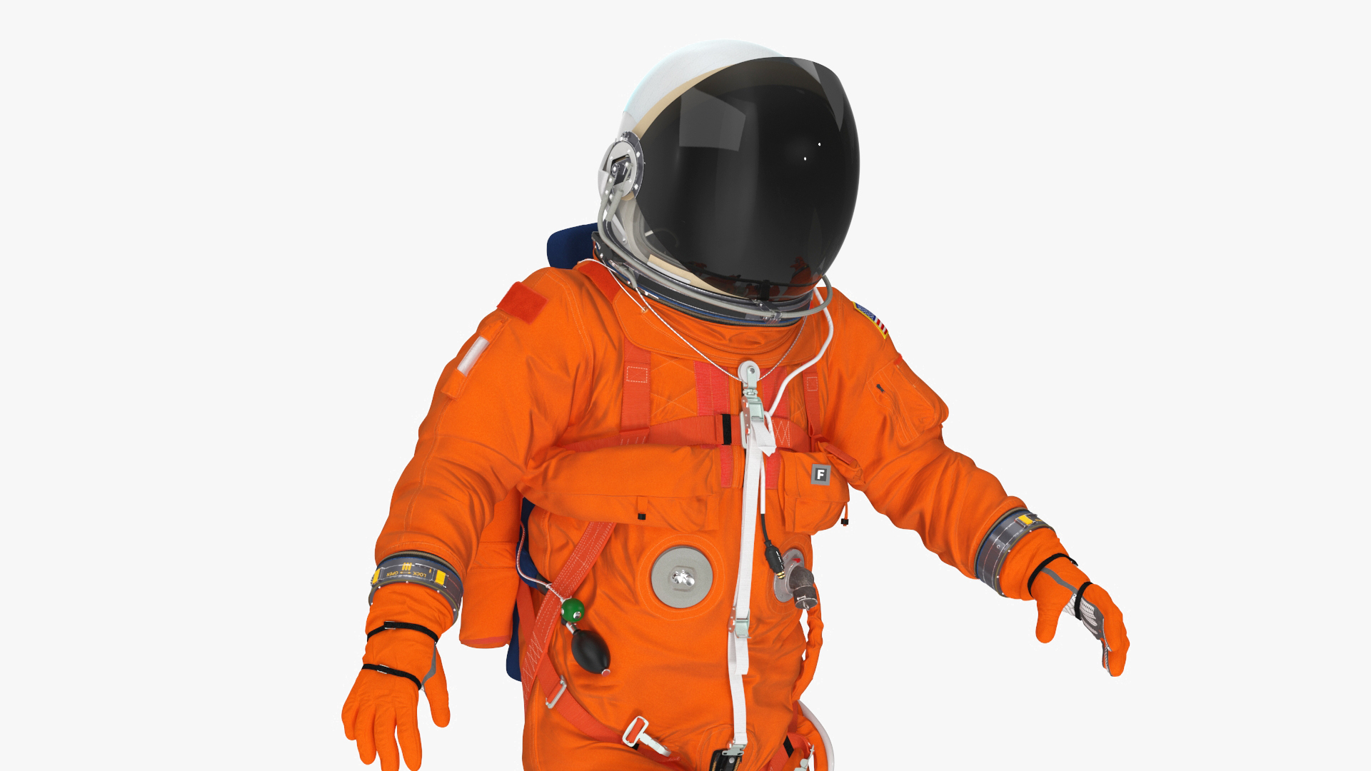 3D Space Shuttle Advanced Crew Escape Astronaut Rigged