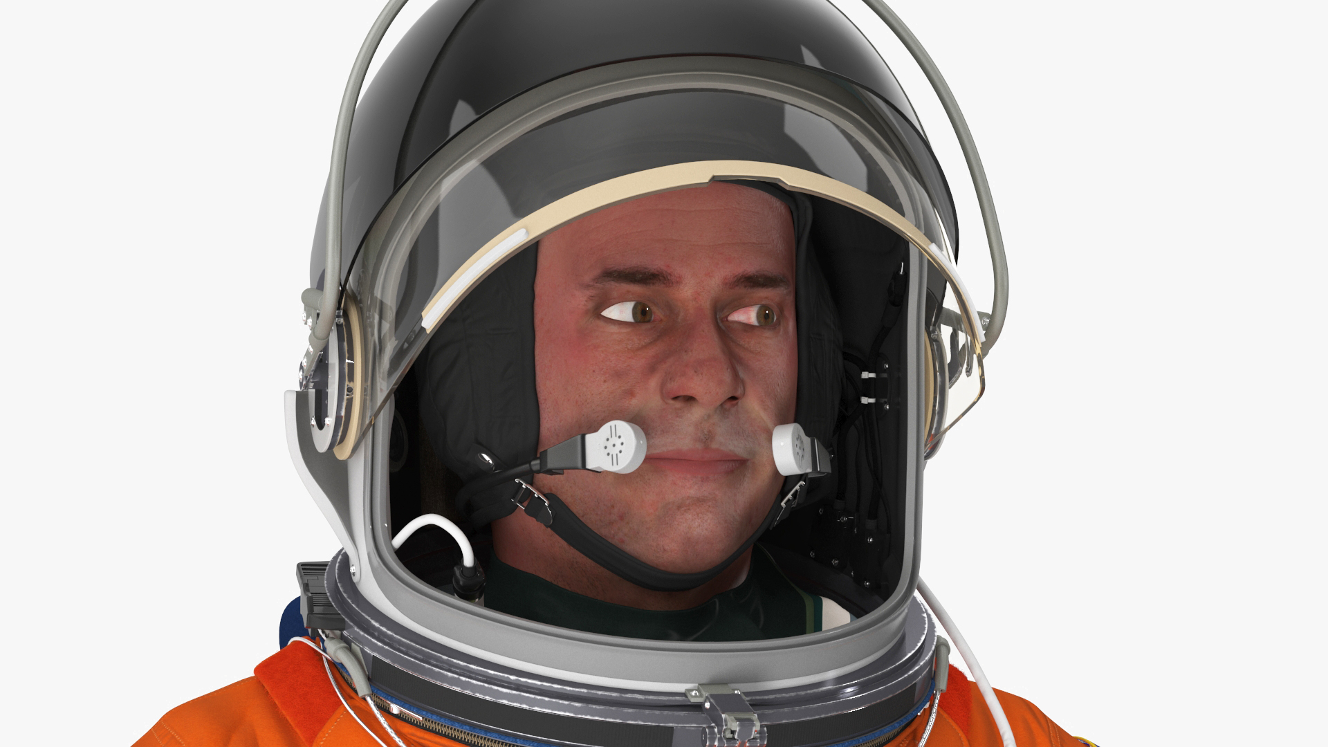 3D Space Shuttle Advanced Crew Escape Astronaut Rigged