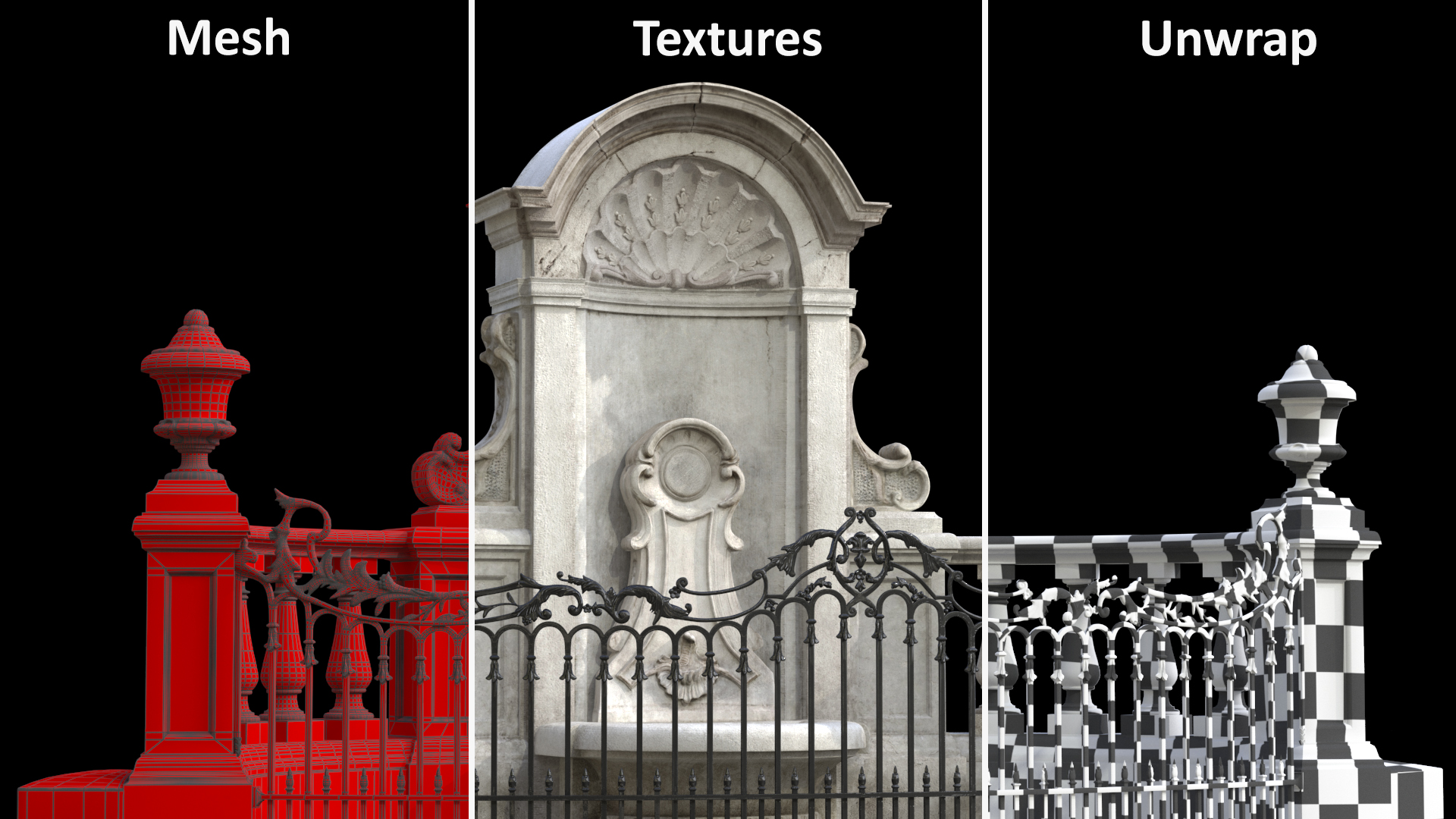 Pedestal of Manneken Pis 3D model