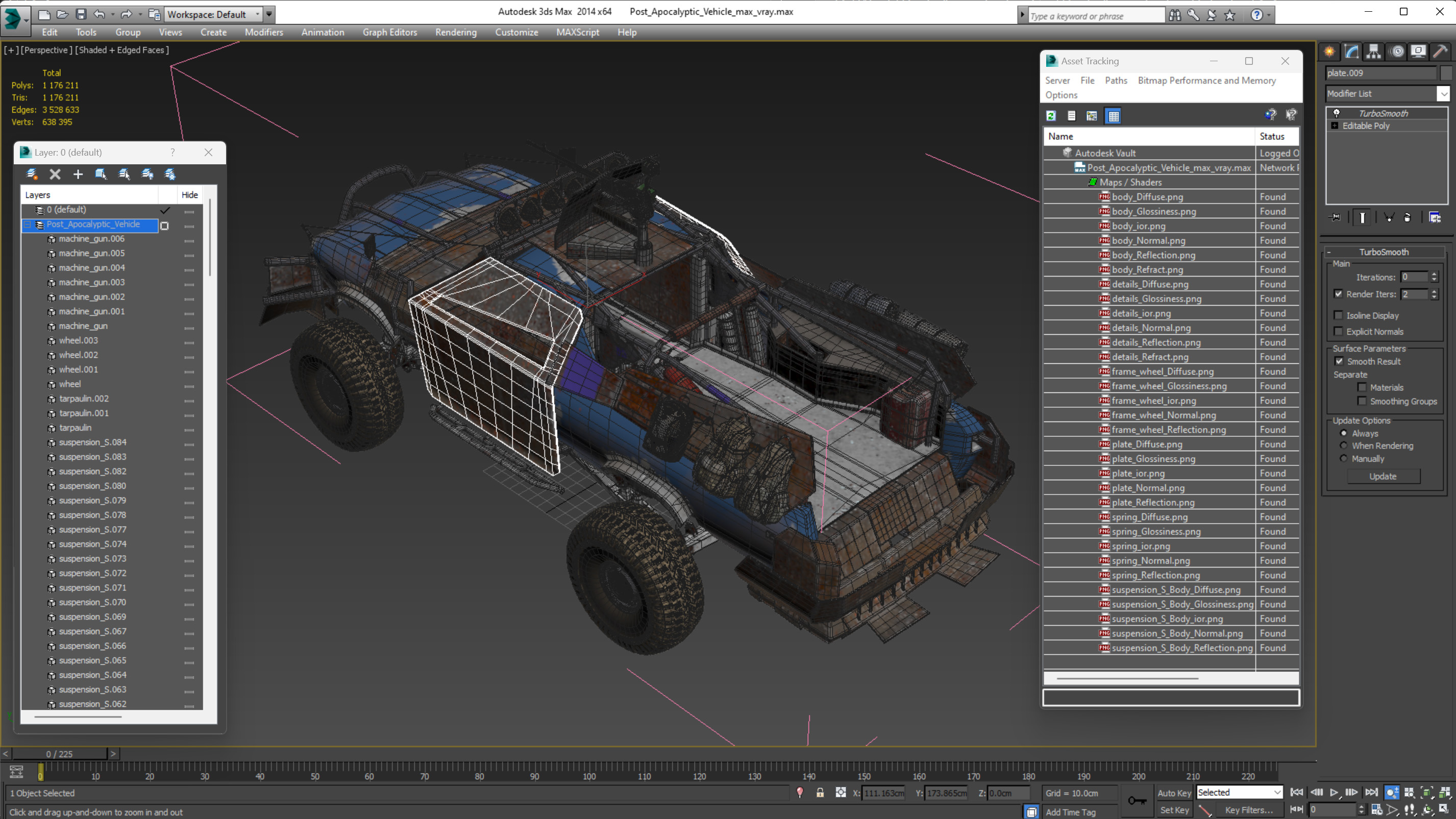 Post Apocalyptic Vehicle 3D model