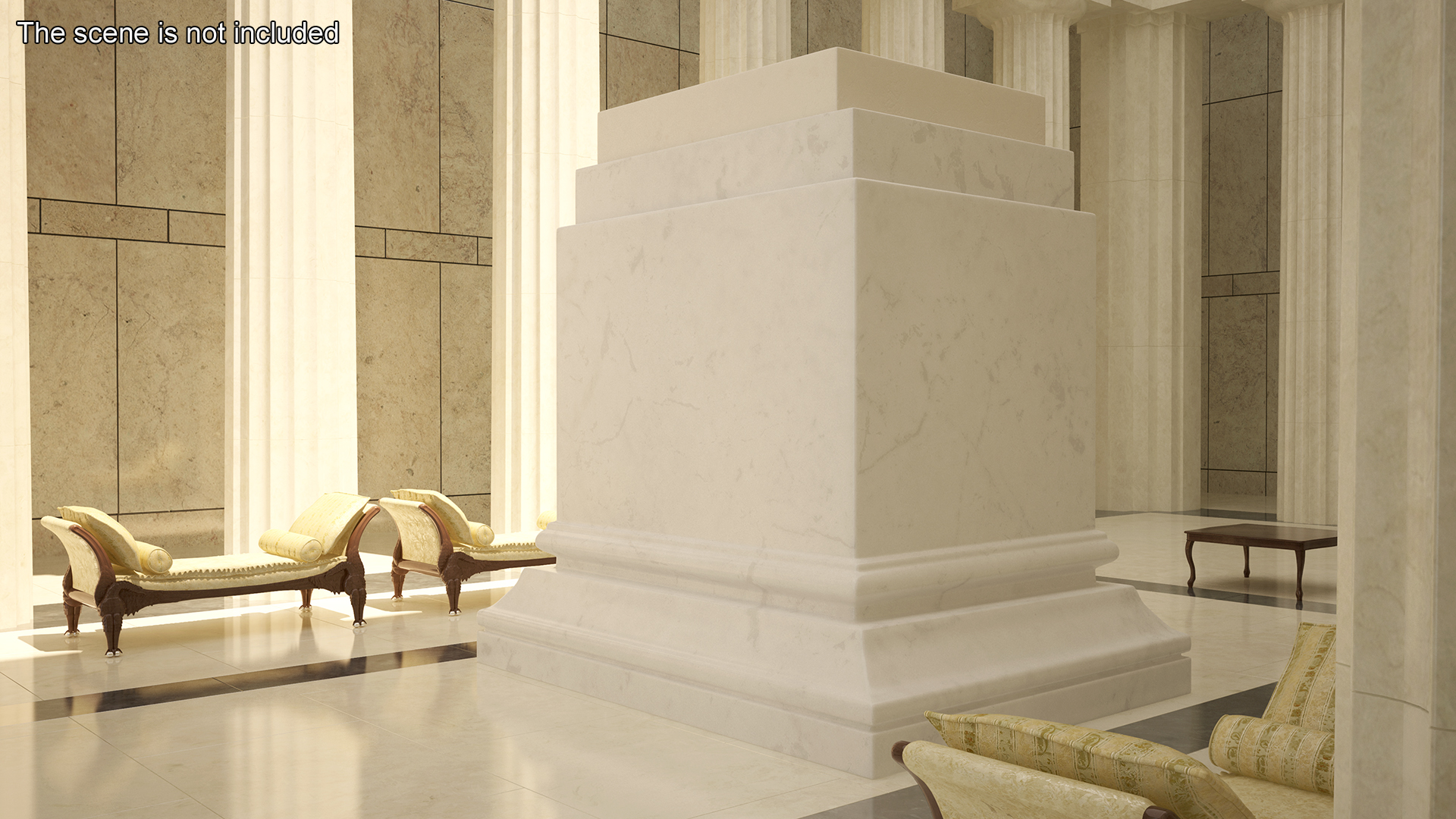 3D Marble Pedestal for 3D Print model