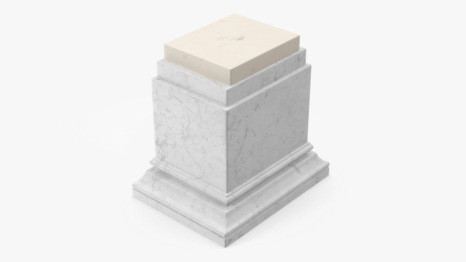 3D Marble Pedestal for 3D Print model