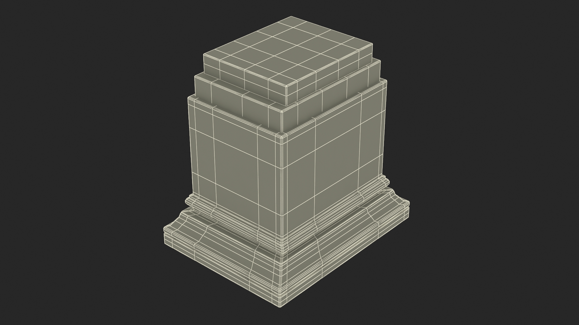 3D Marble Pedestal for 3D Print model
