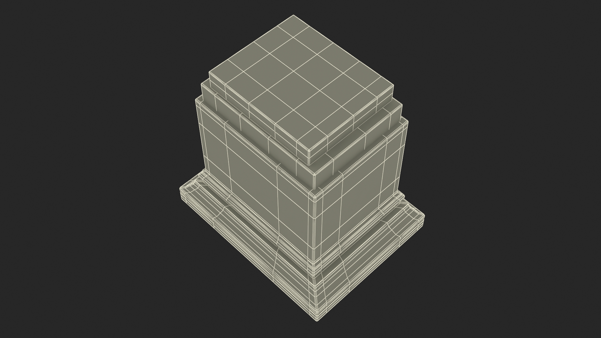 3D Marble Pedestal for 3D Print model