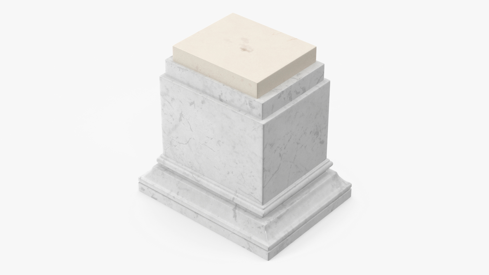 3D Marble Pedestal for 3D Print model
