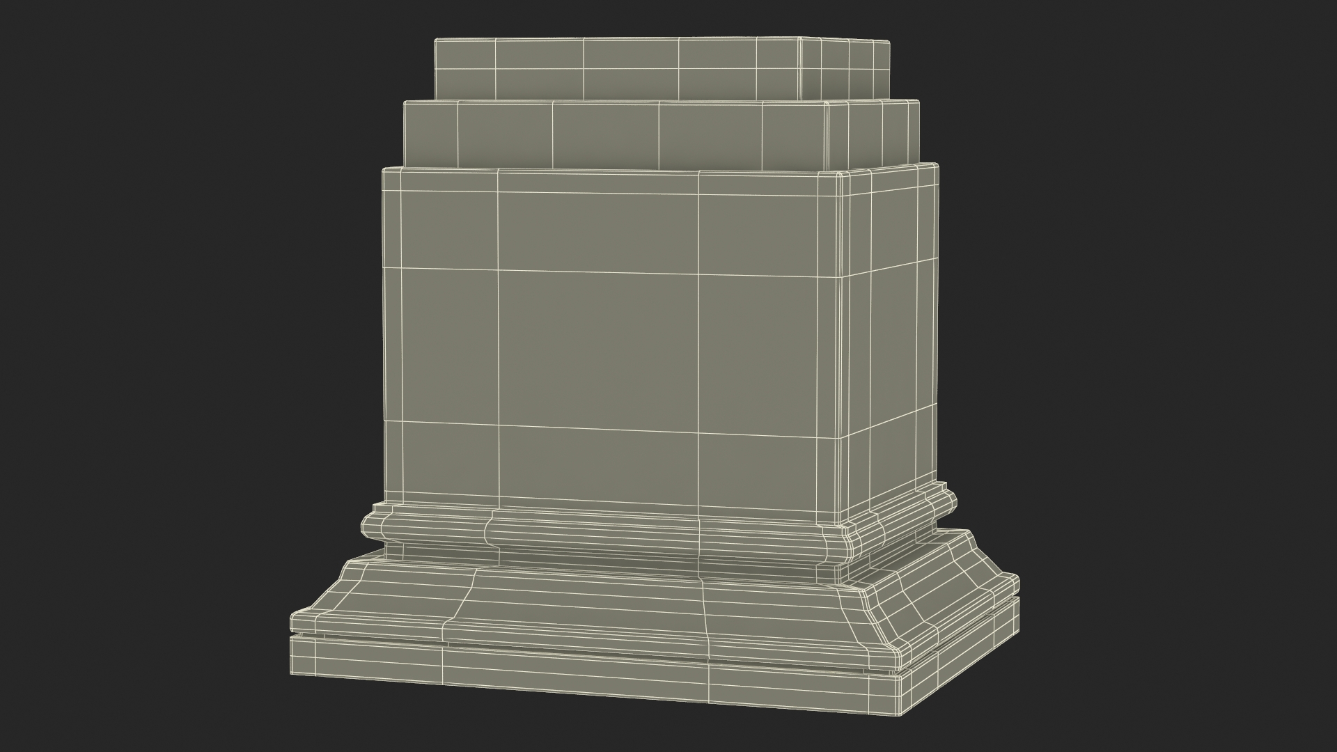3D Marble Pedestal for 3D Print model
