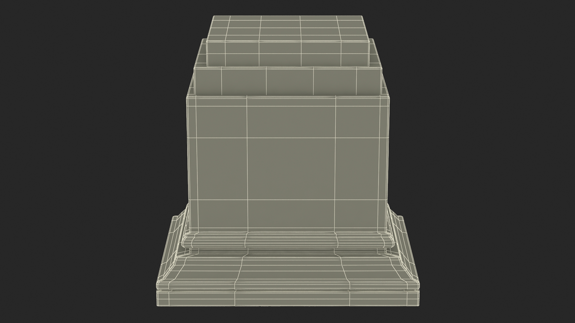 3D Marble Pedestal for 3D Print model