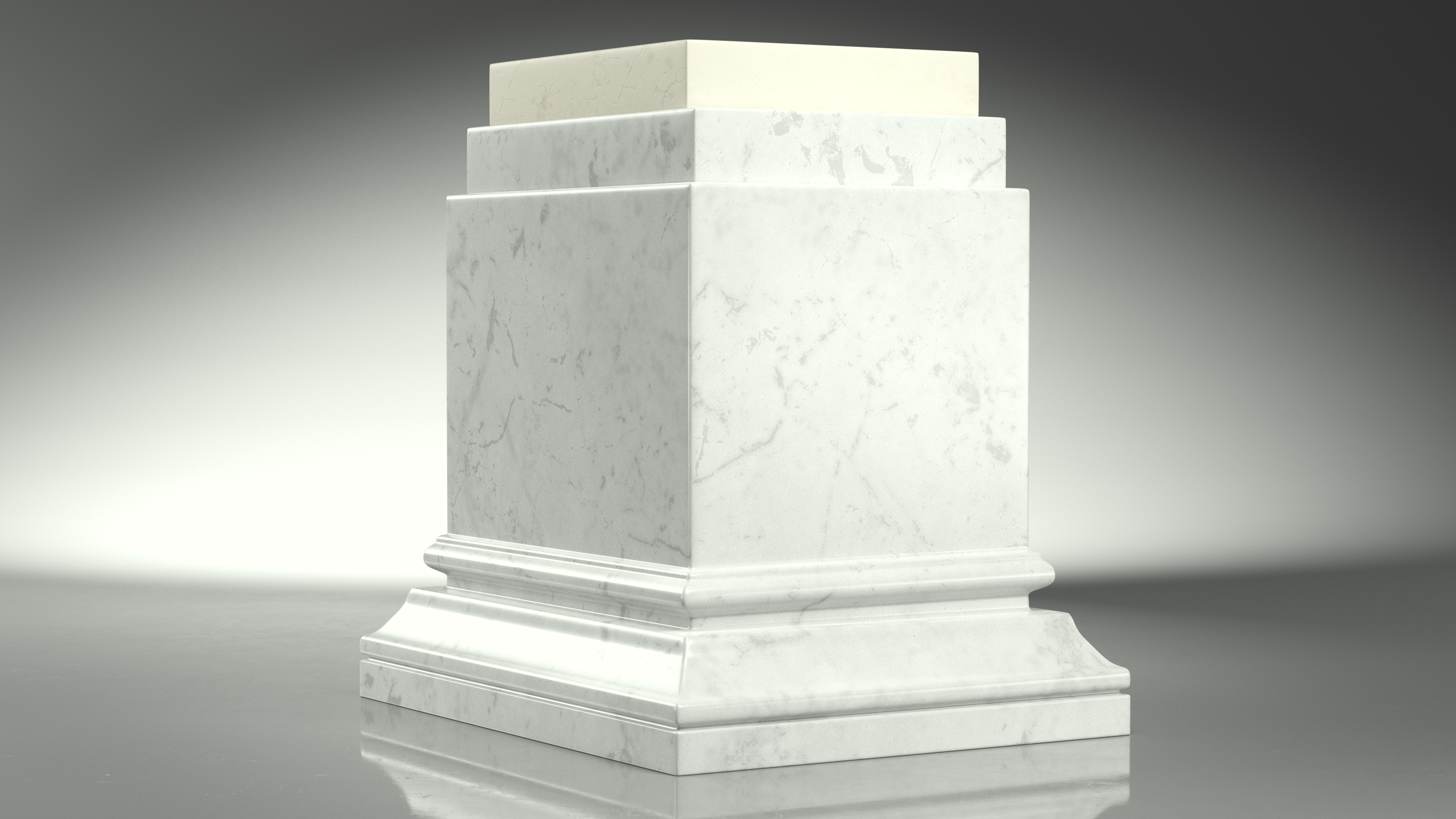 3D Marble Pedestal for 3D Print model