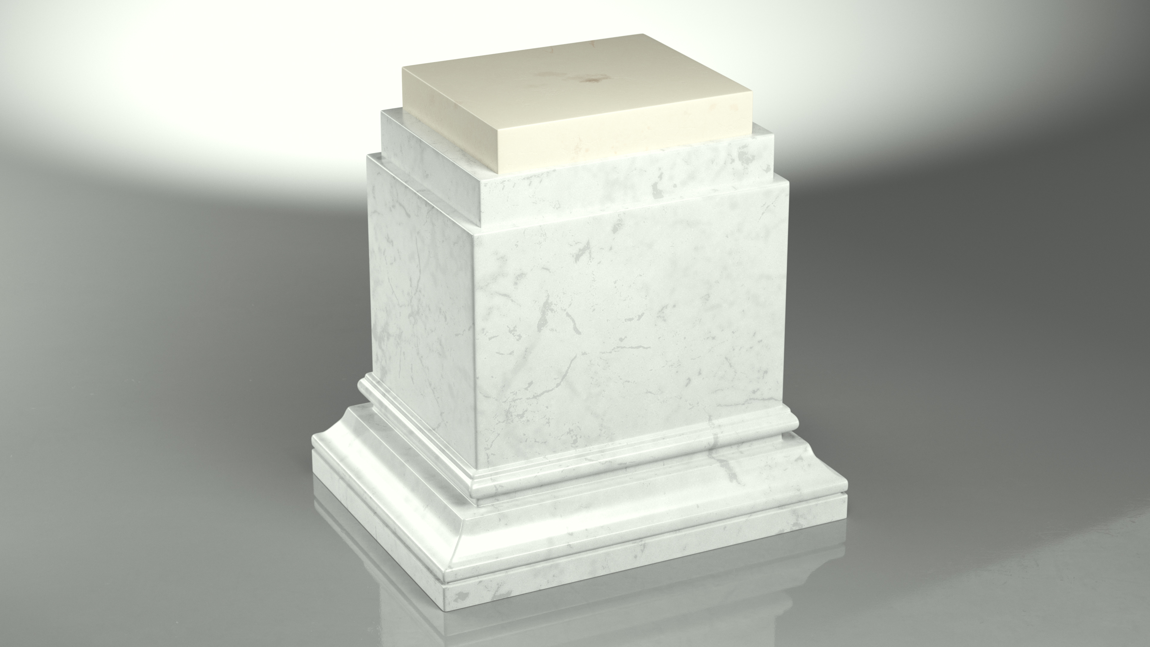 3D Marble Pedestal for 3D Print model