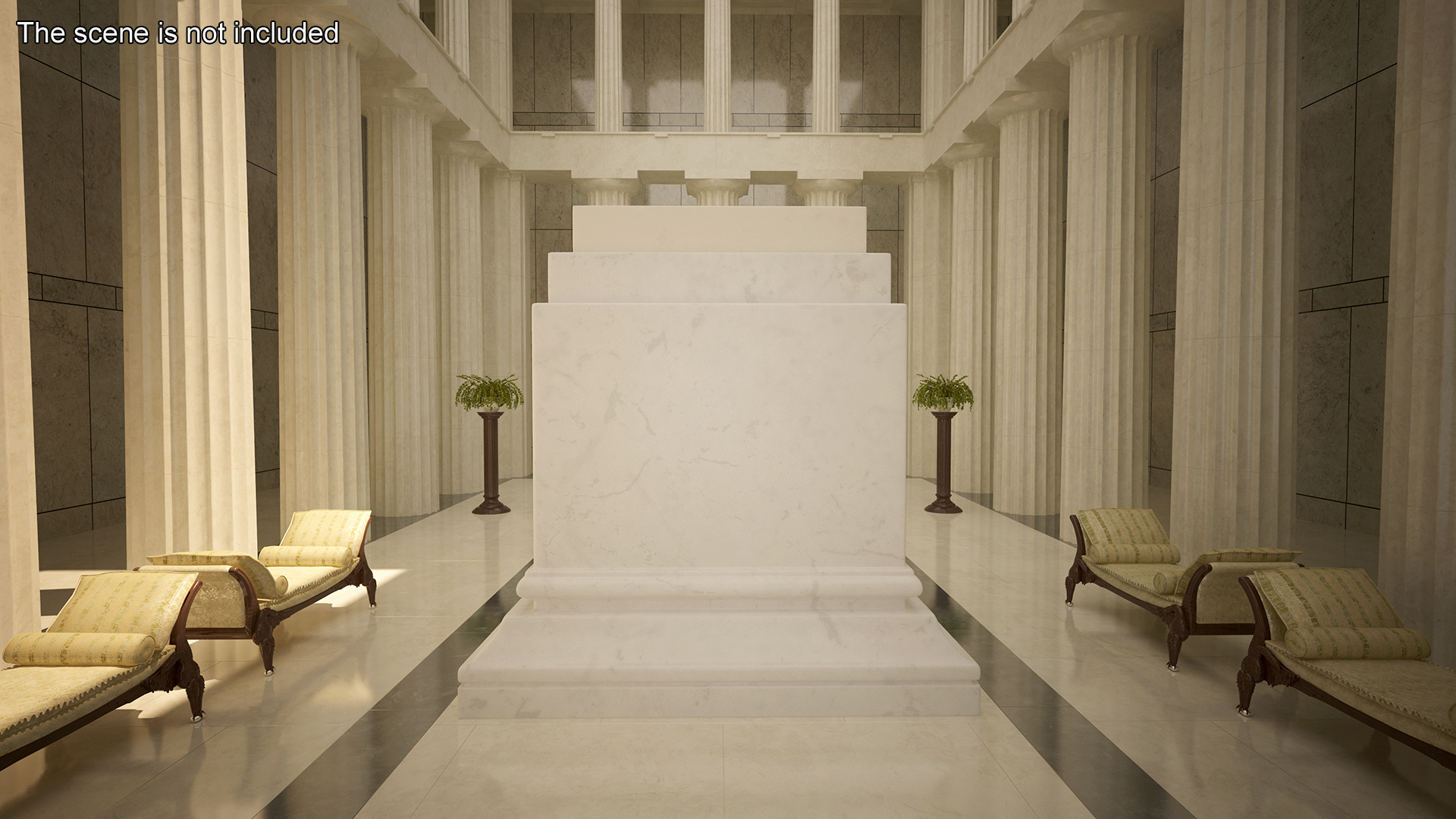 3D Marble Pedestal for 3D Print model