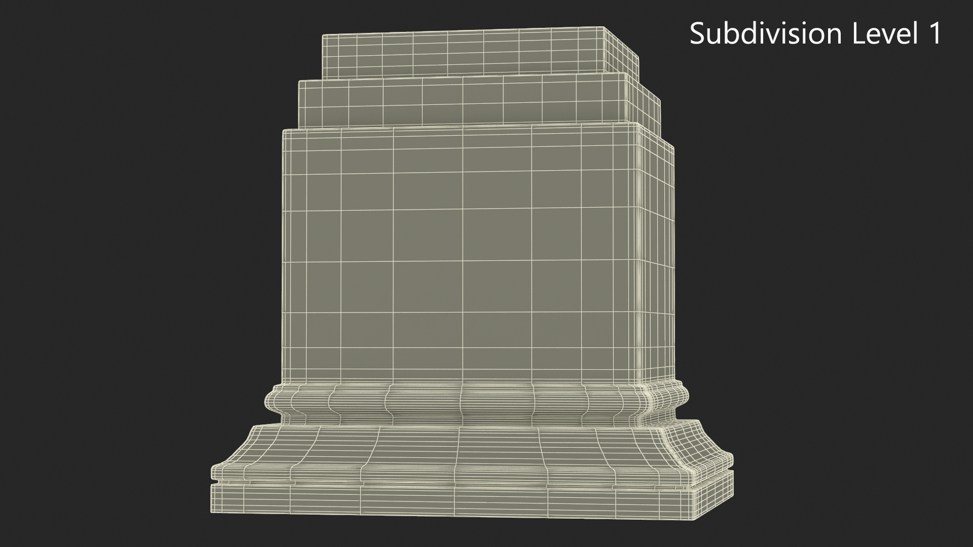 3D Marble Pedestal for 3D Print model