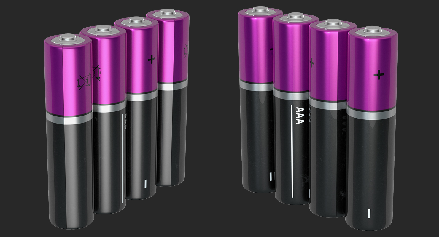 3D AAA Four Battery