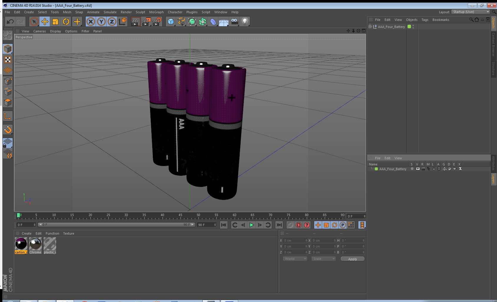 3D AAA Four Battery