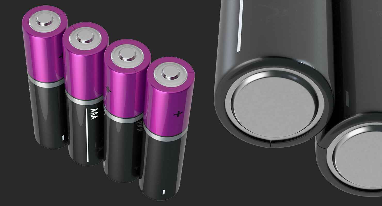 3D AAA Four Battery