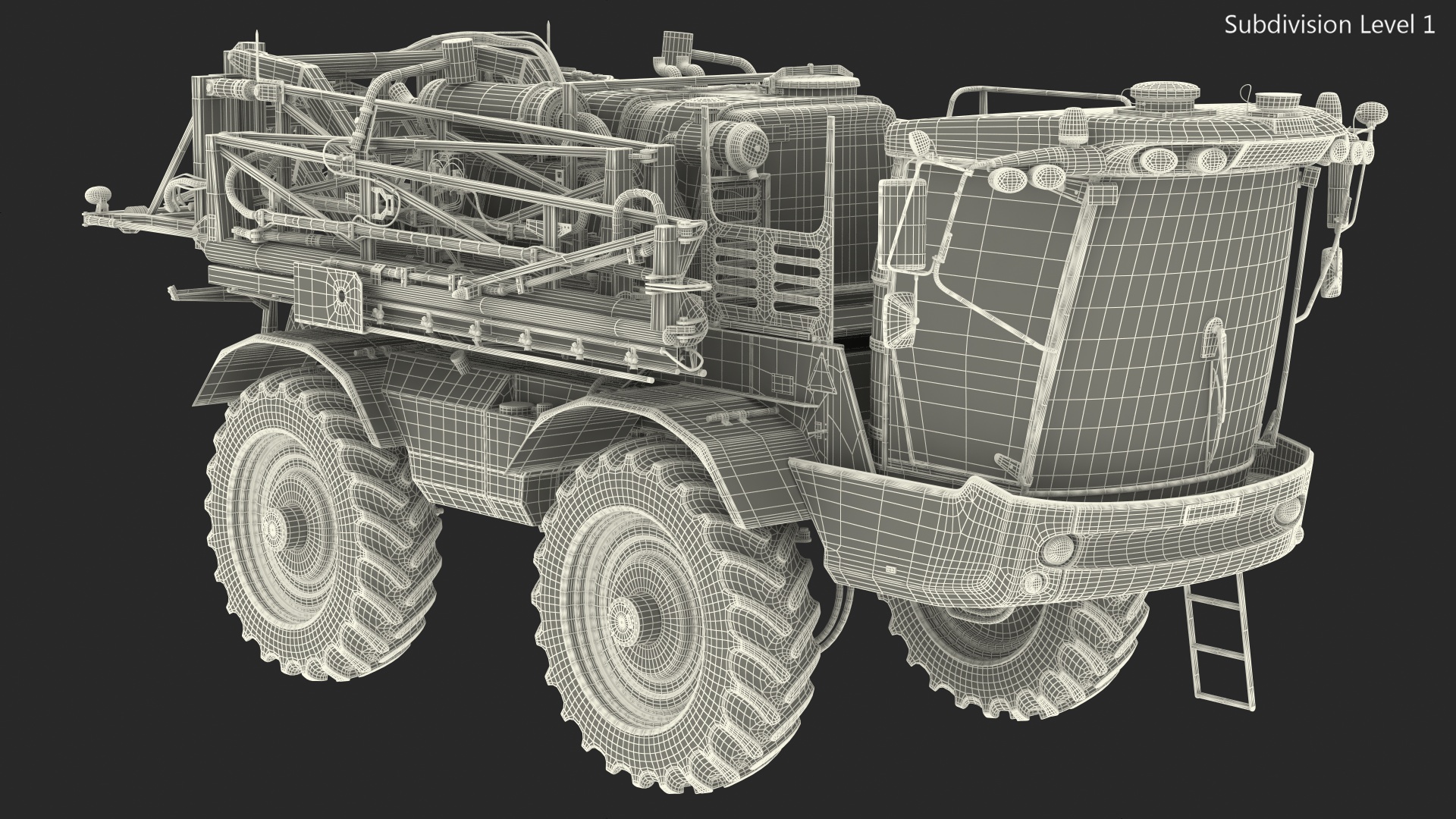 Agrifac Condor V Self Propelled Crop Sprayer Clean Rigged 3D