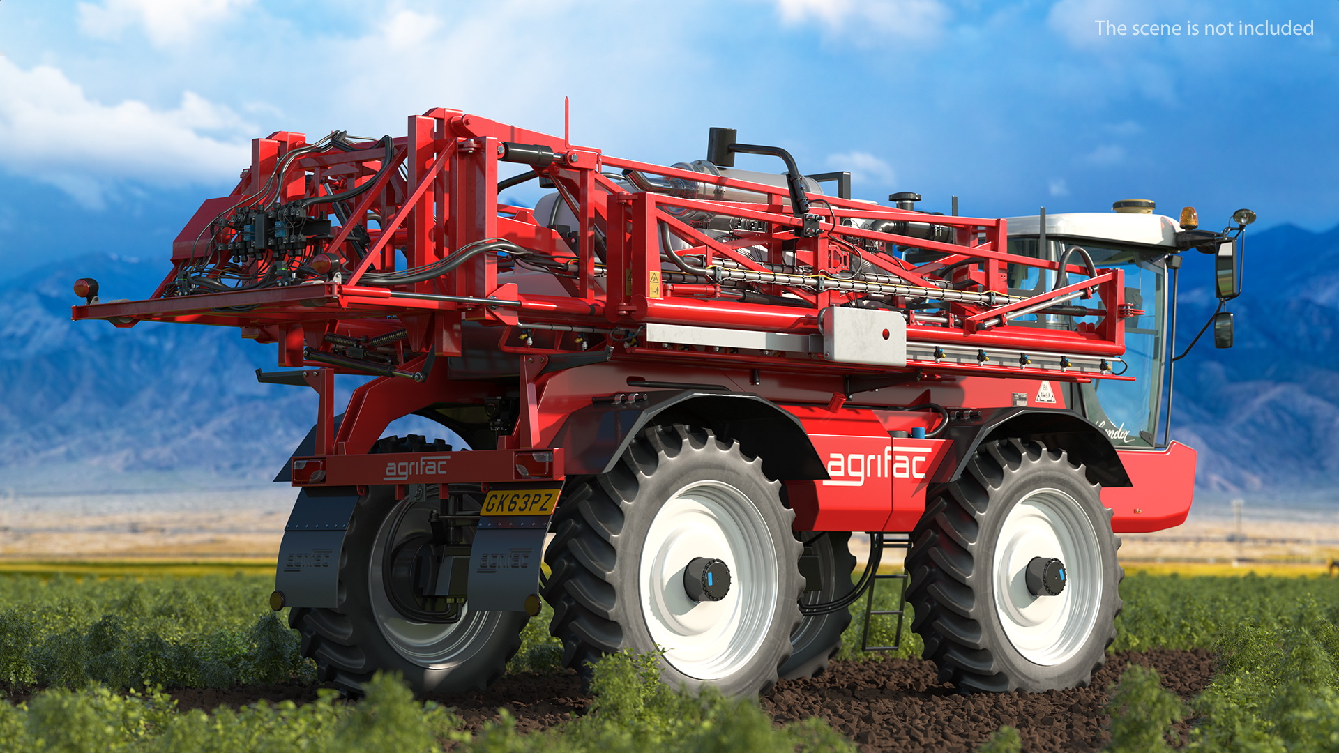 Agrifac Condor V Self Propelled Crop Sprayer Clean Rigged 3D