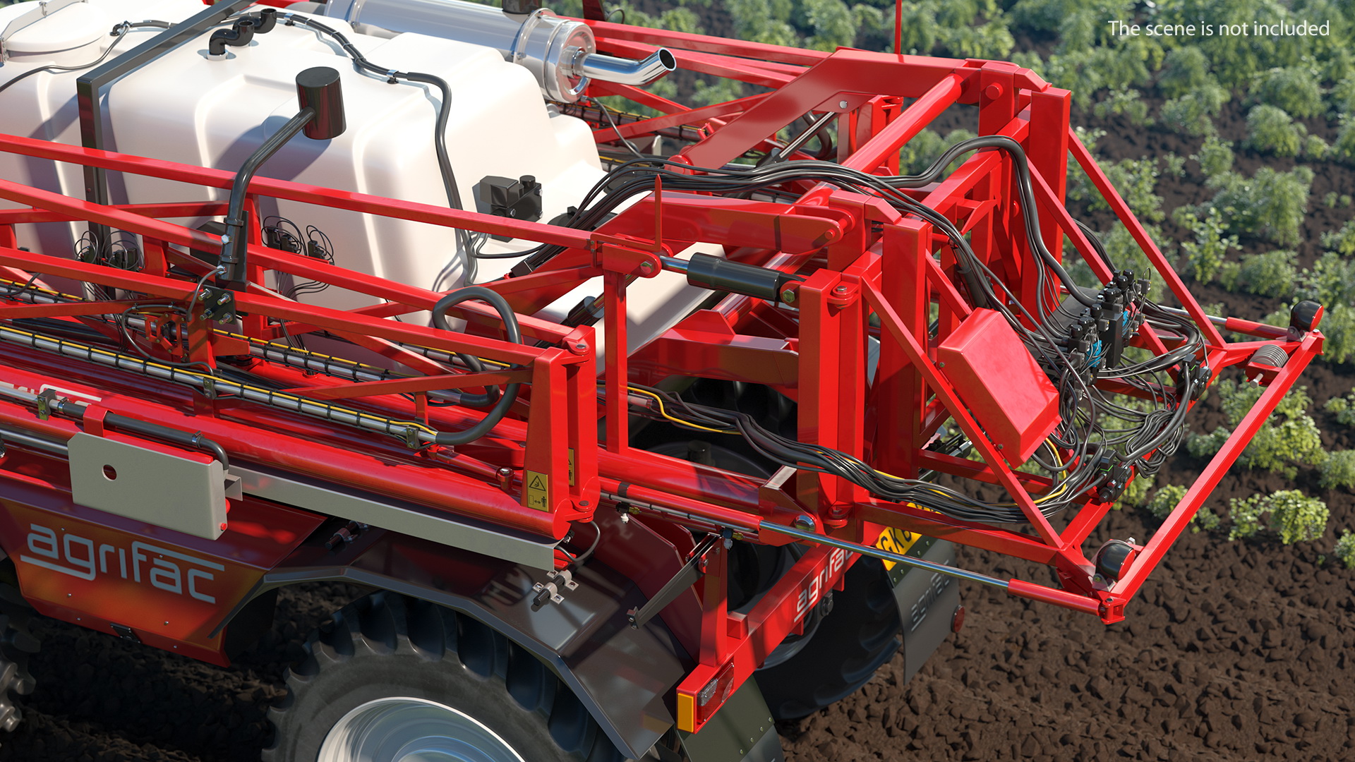 Agrifac Condor V Self Propelled Crop Sprayer Clean Rigged 3D