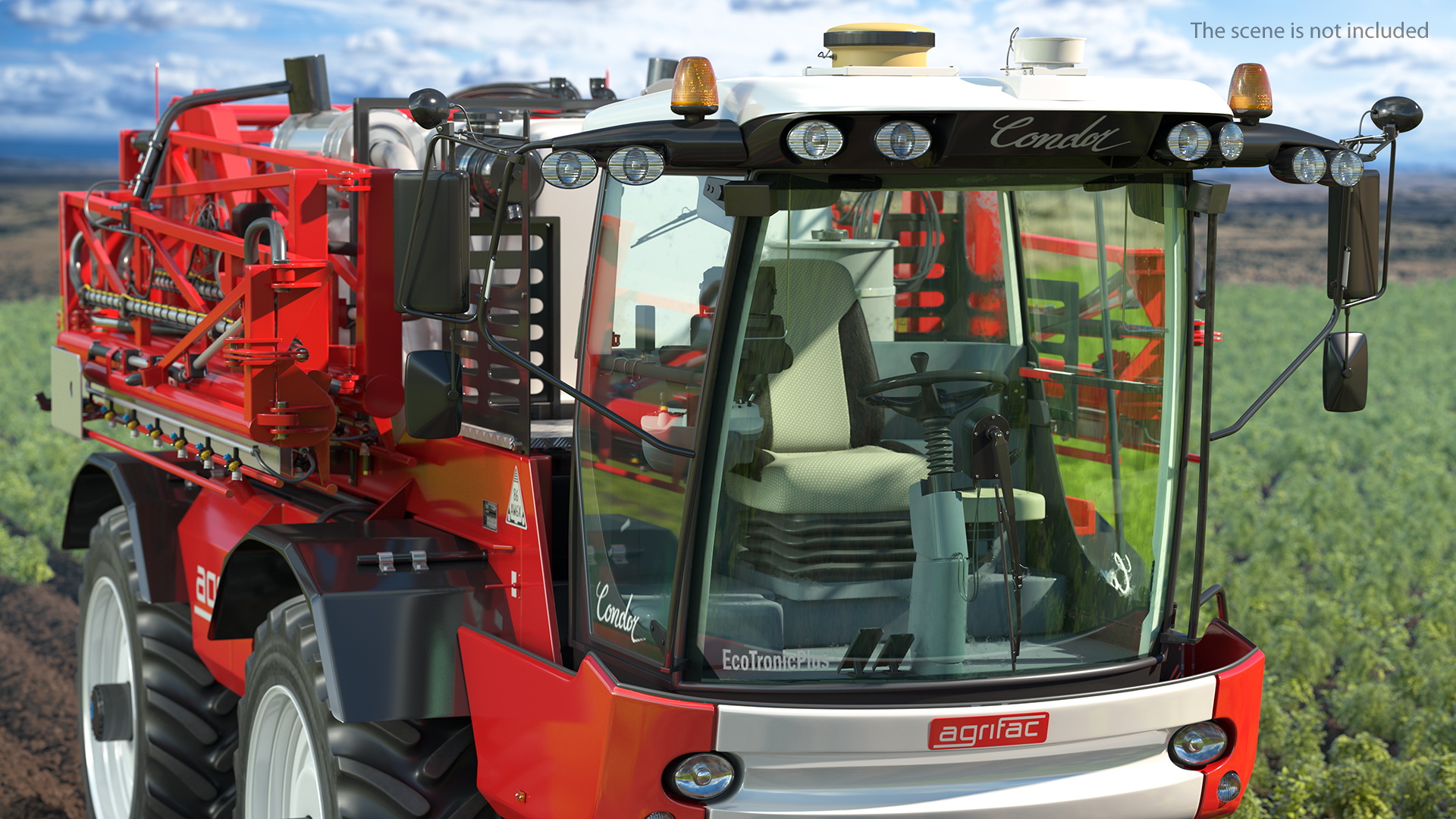 Agrifac Condor V Self Propelled Crop Sprayer Clean Rigged 3D