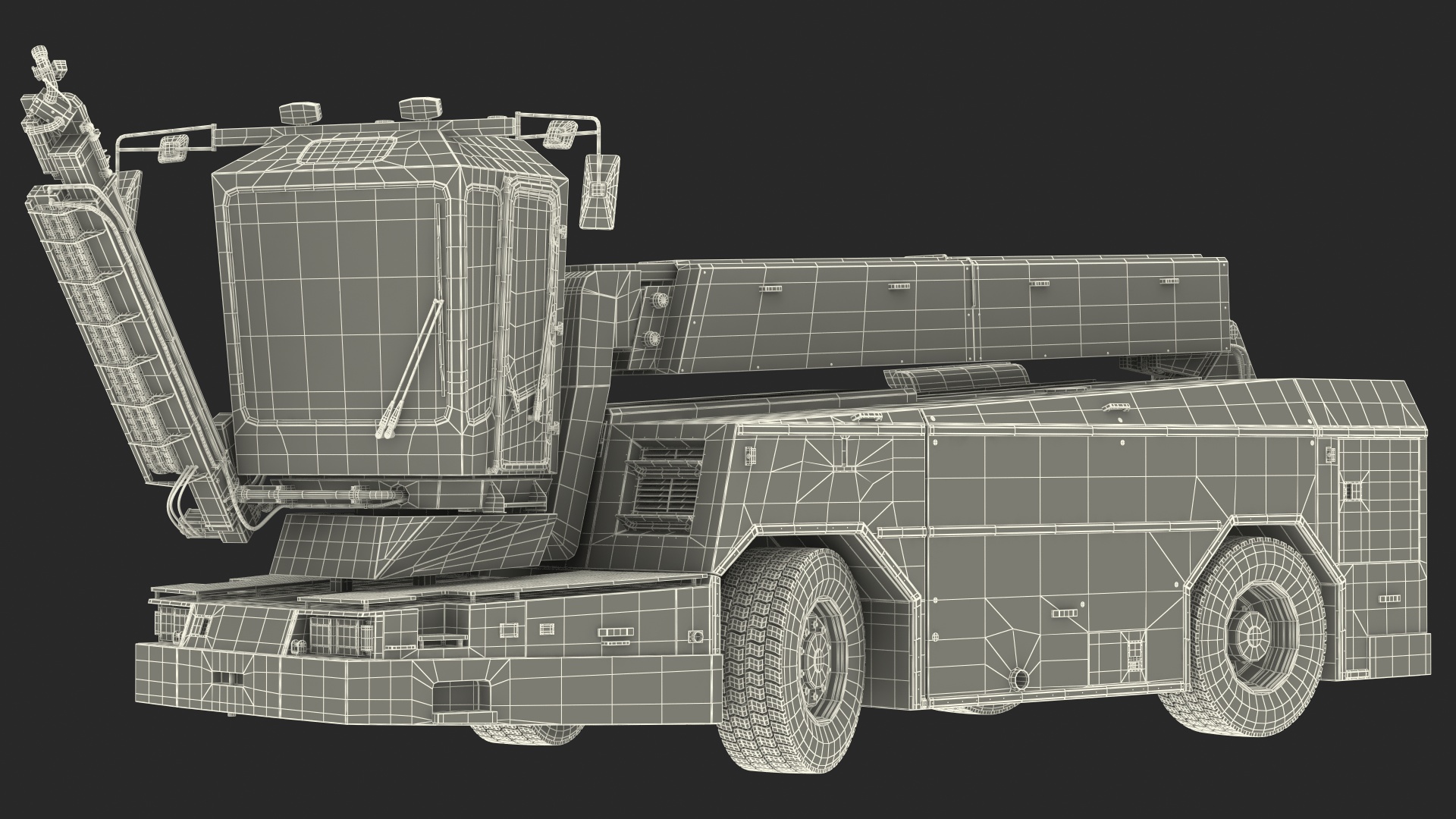 3D model Deicing Vehicle Generic Rigged