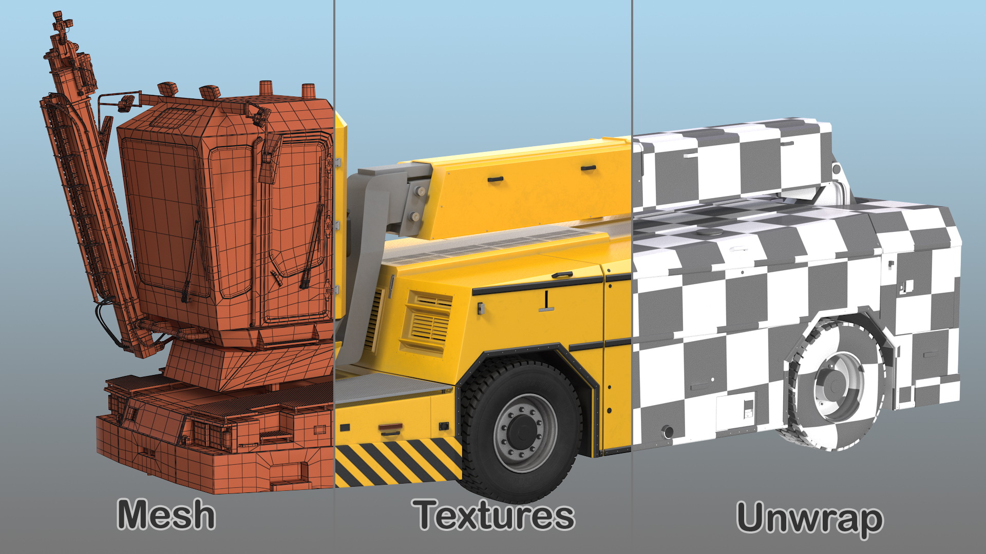 3D model Deicing Vehicle Generic Rigged