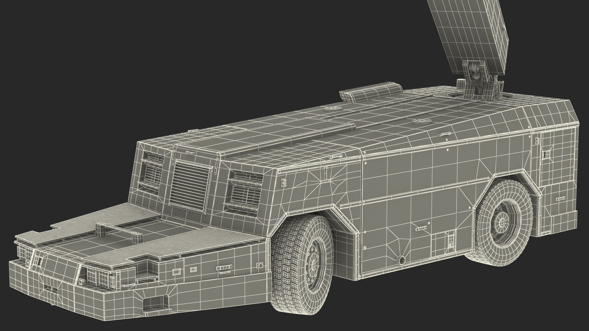 3D model Deicing Vehicle Generic Rigged