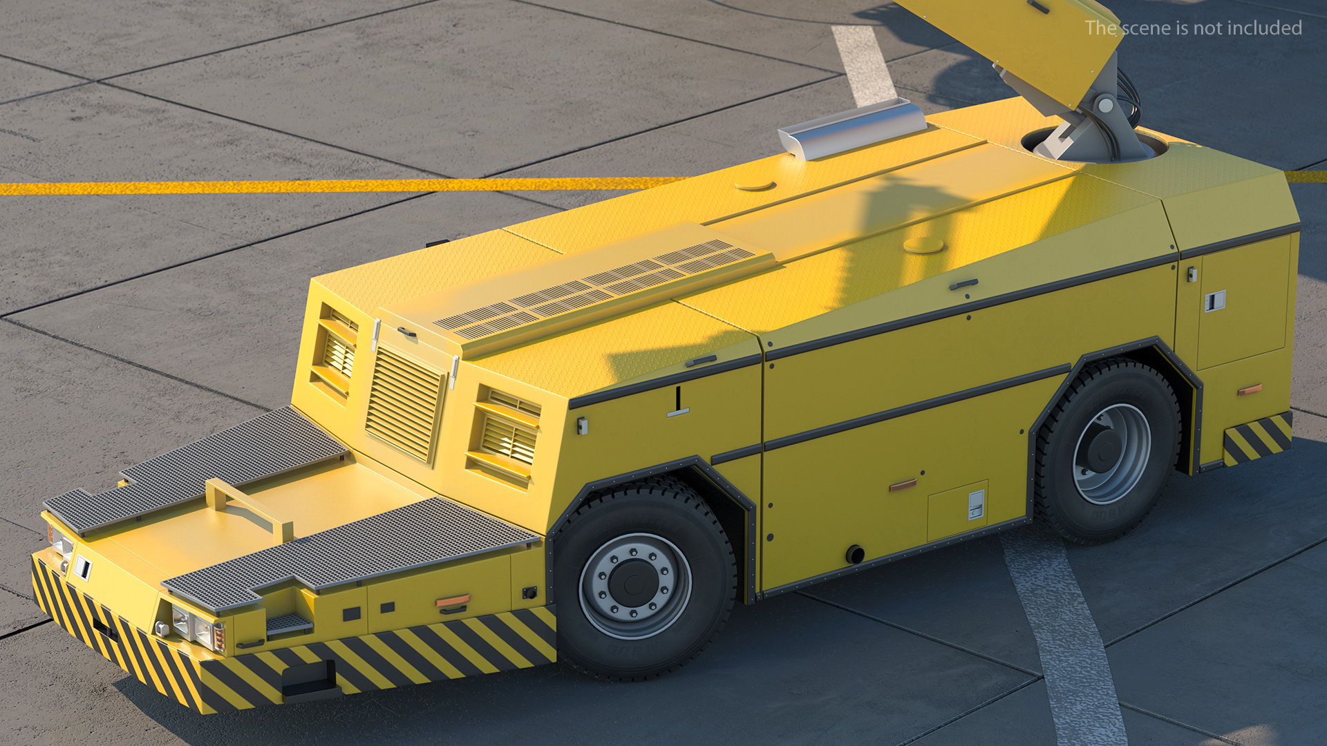 3D model Deicing Vehicle Generic Rigged