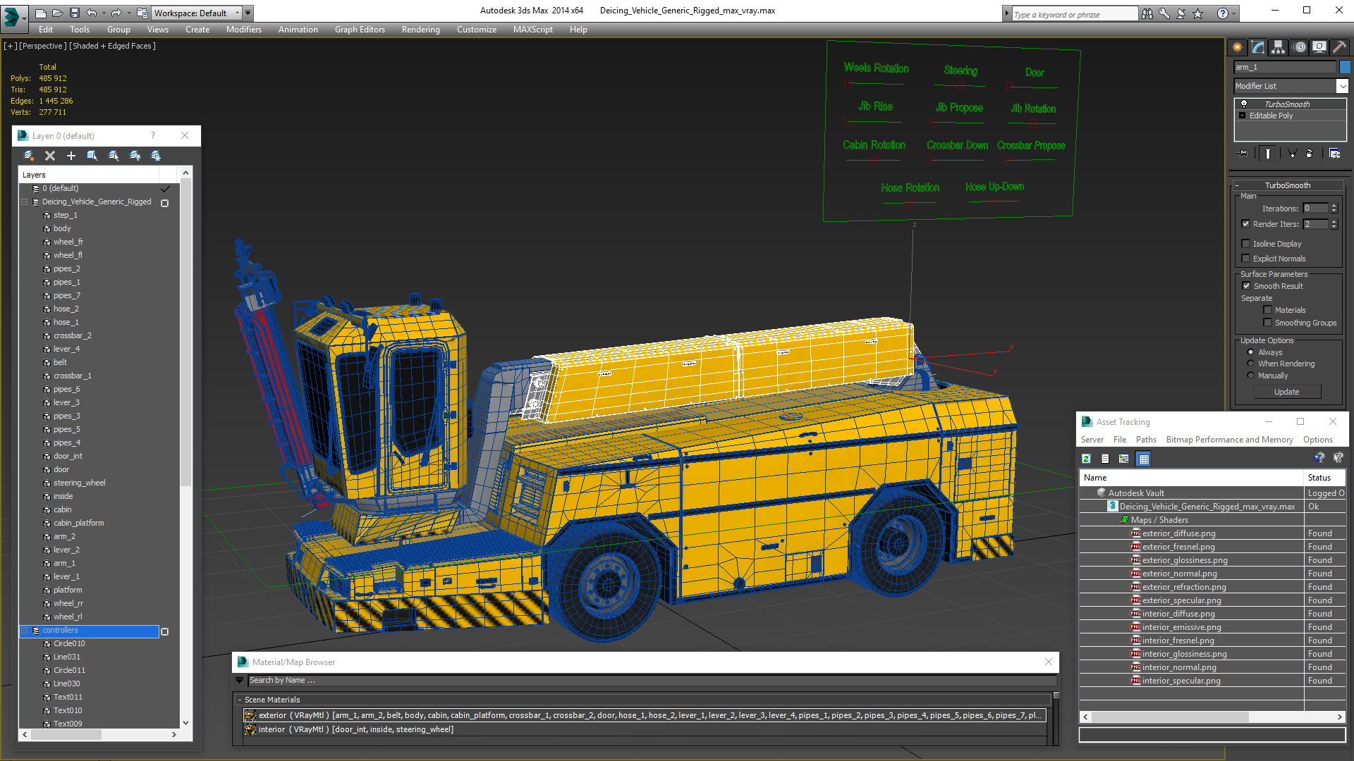 3D model Deicing Vehicle Generic Rigged