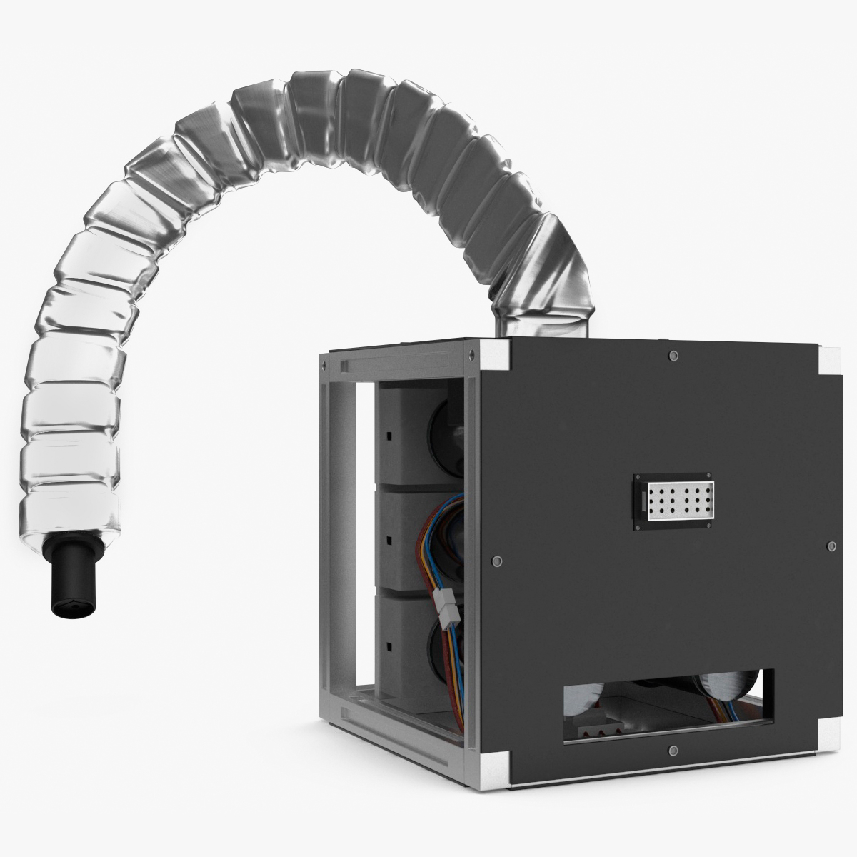 Tesla Power Arm Charger Rigged for Cinema 4D 3D model