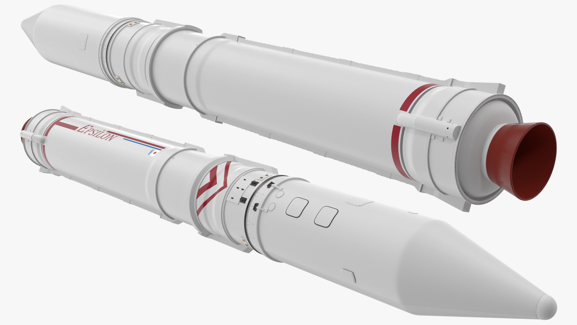 3D Japanese Epsilon Rocket model