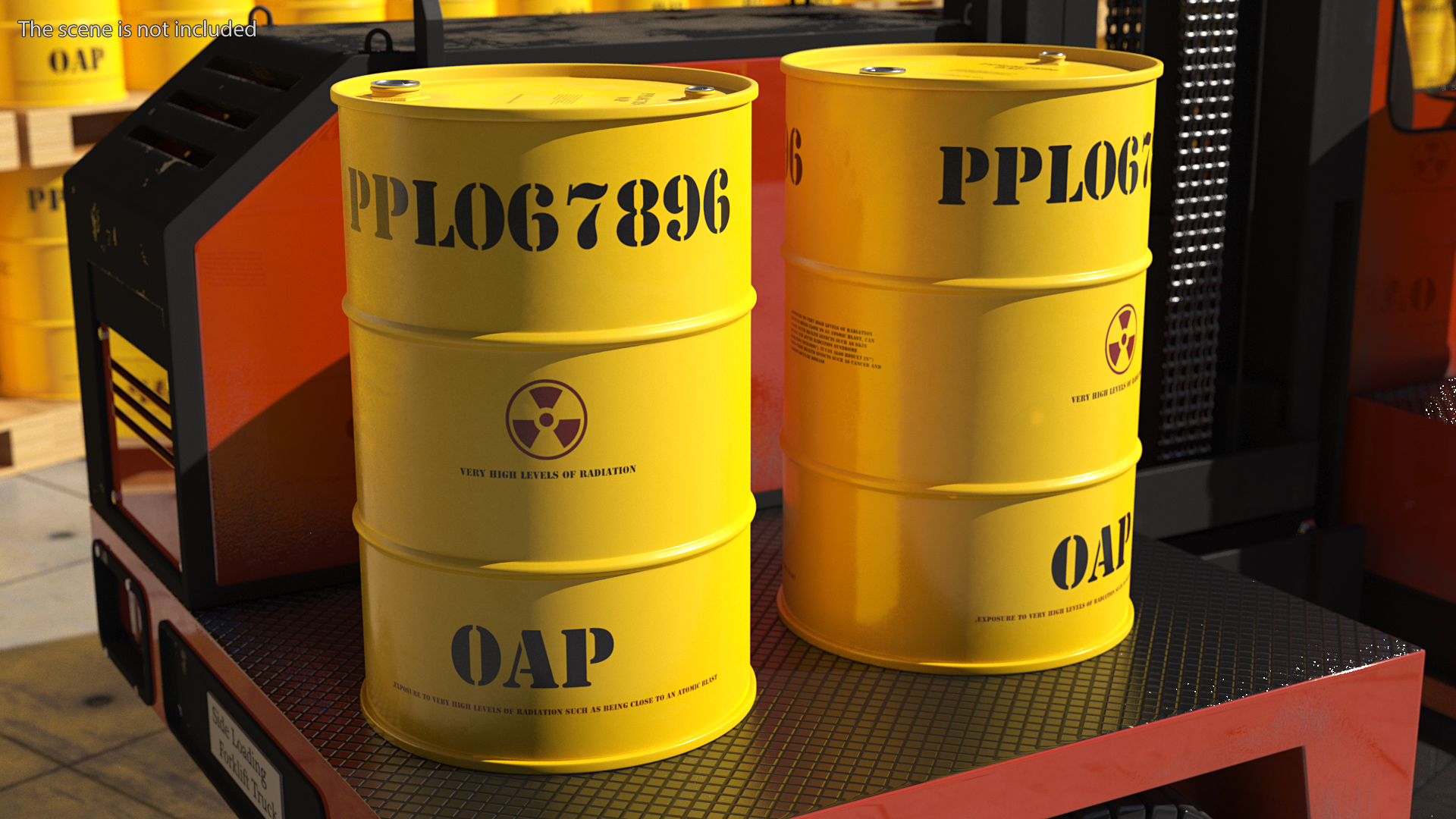 Radioactive Waste Barrel 3D model