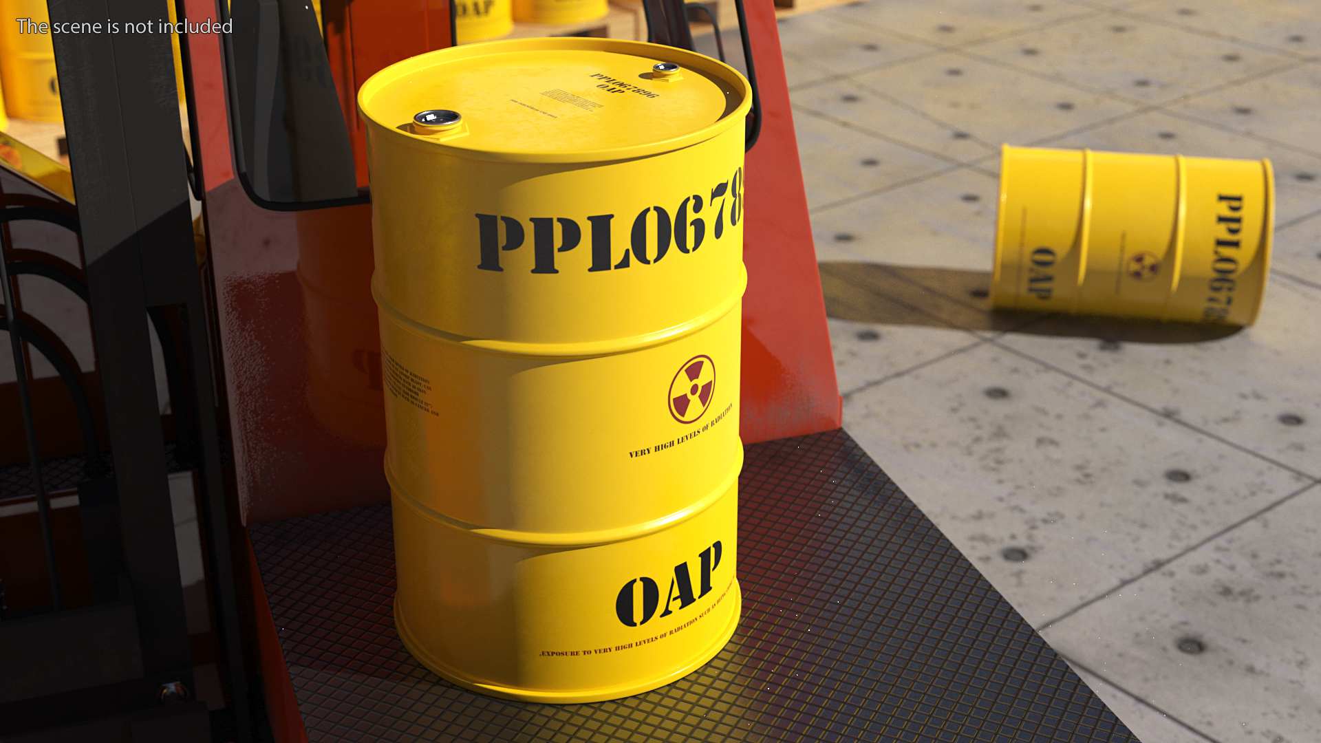 Radioactive Waste Barrel 3D model