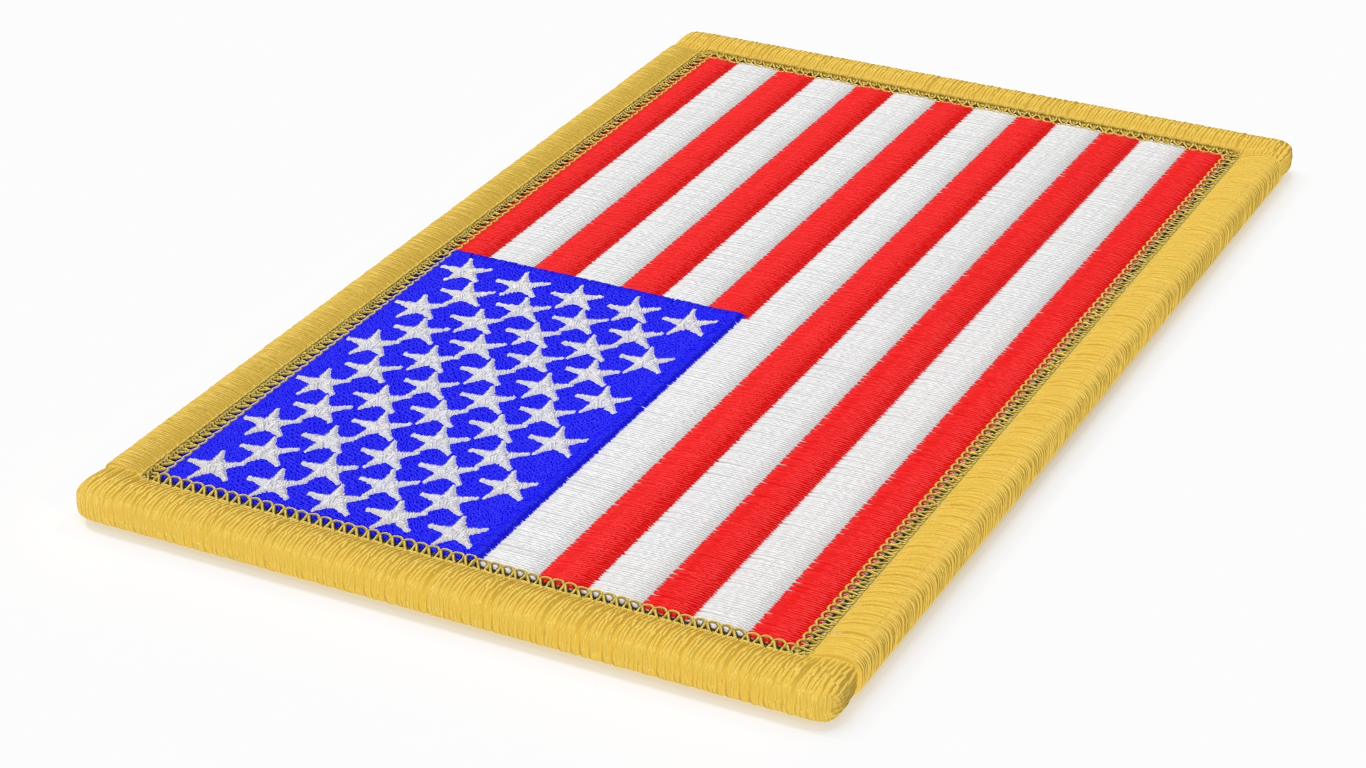 USA Flag Patch 3D model