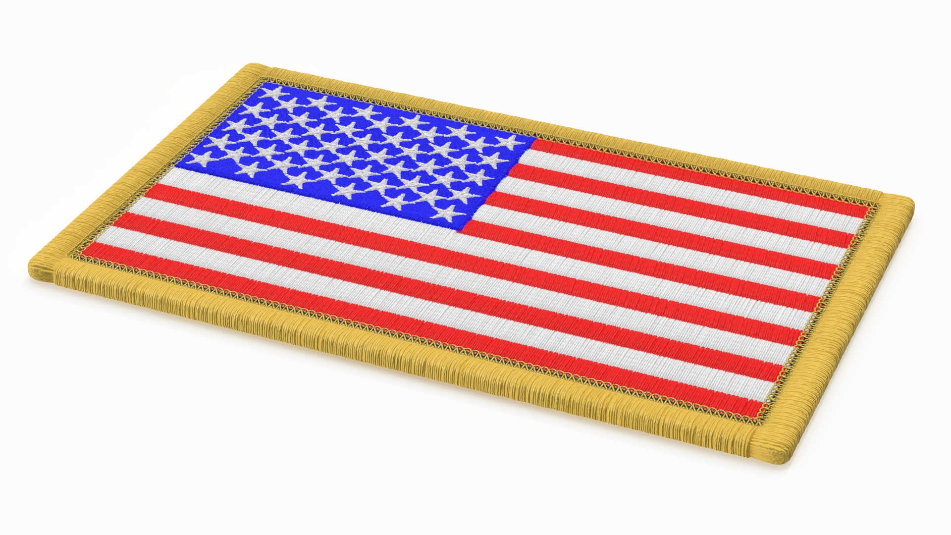 USA Flag Patch 3D model
