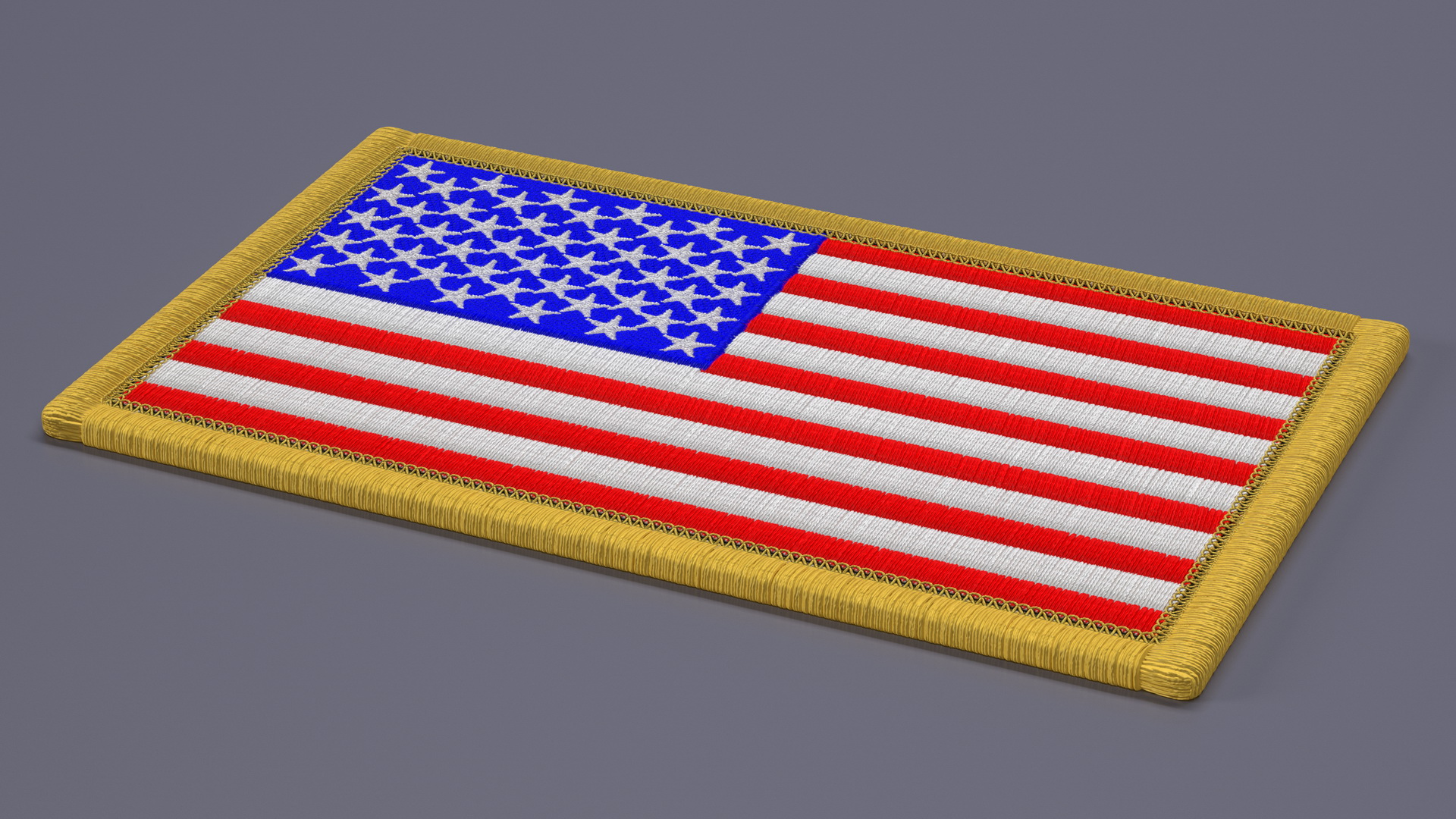 USA Flag Patch 3D model