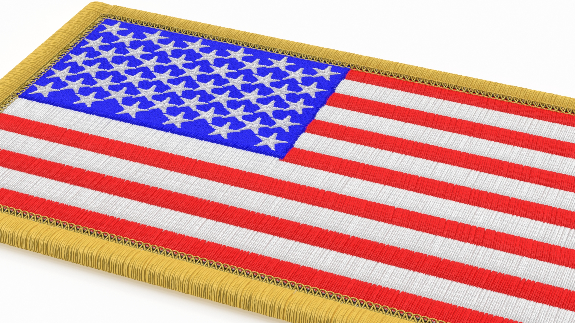 USA Flag Patch 3D model