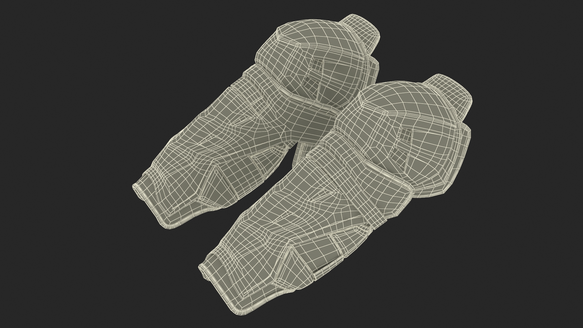3D model Senior Hockey Shin Guards