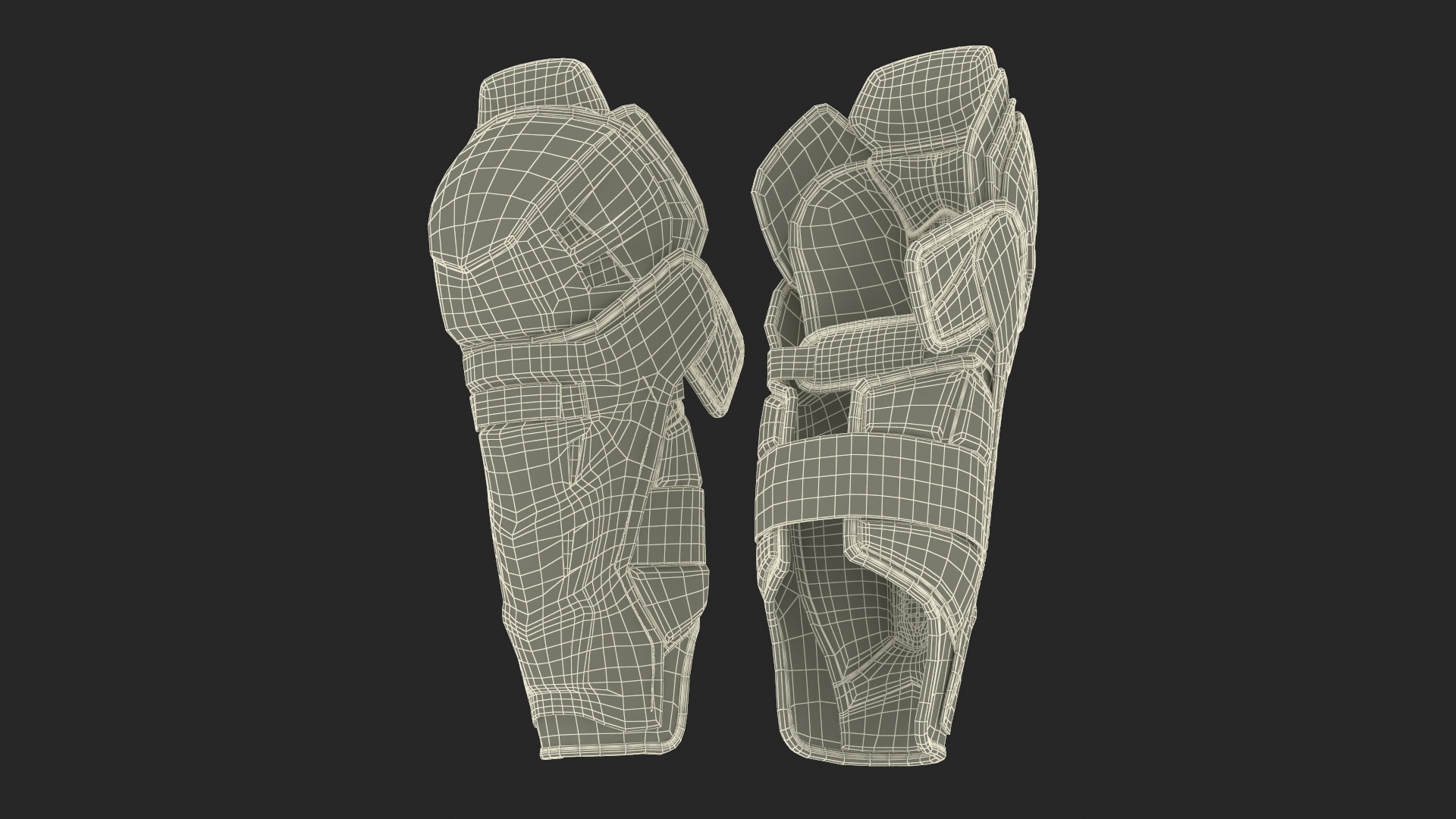 3D model Senior Hockey Shin Guards
