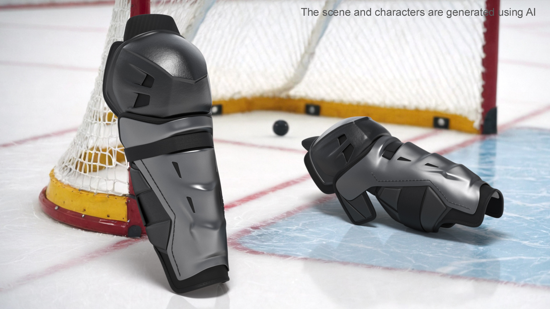 3D model Senior Hockey Shin Guards