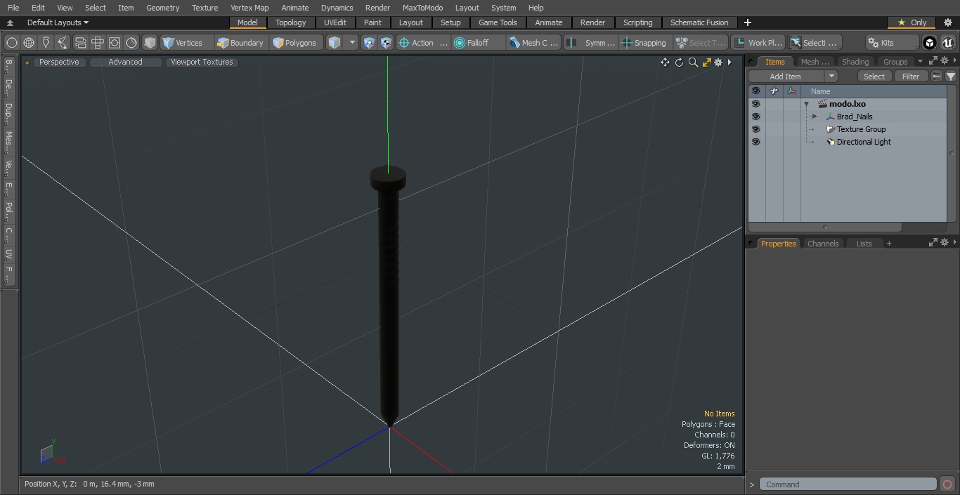 3D model Brad Nails