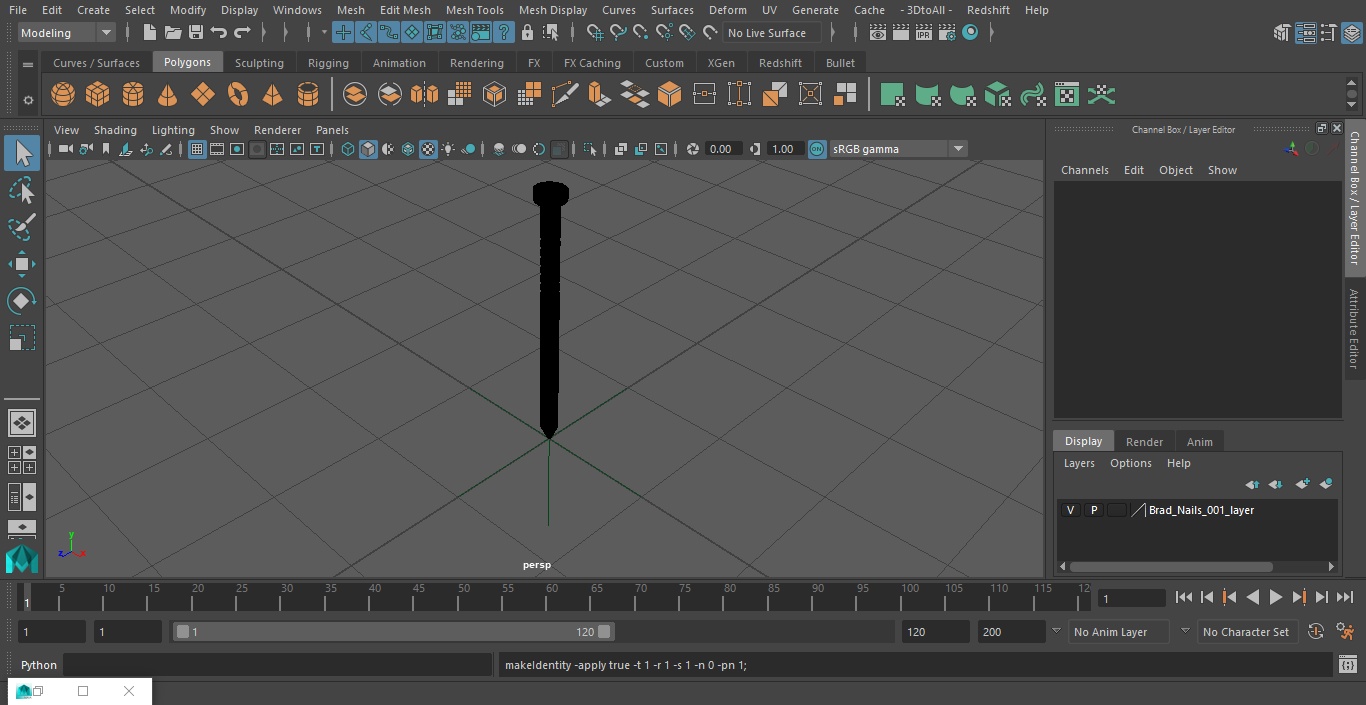 3D model Brad Nails