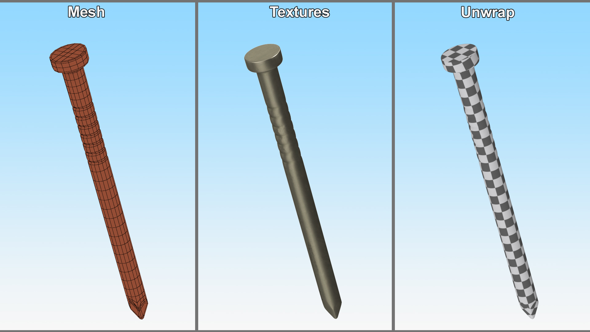 3D model Brad Nails
