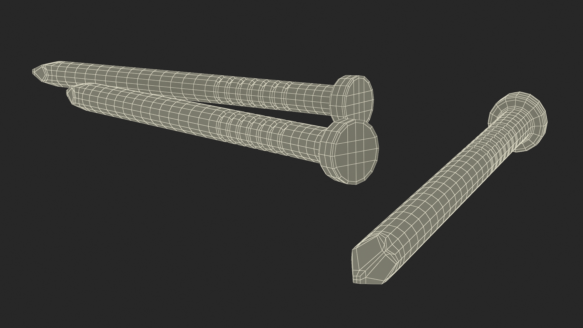 3D model Brad Nails