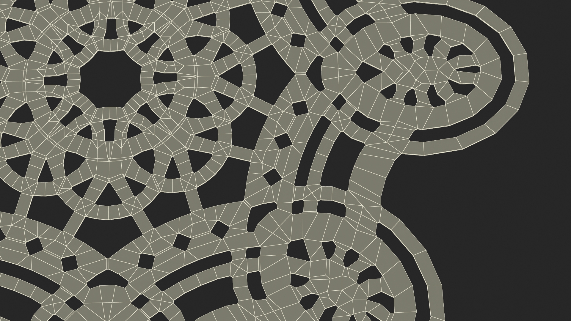 Disposable Lace Paper Placemat Red 3D model