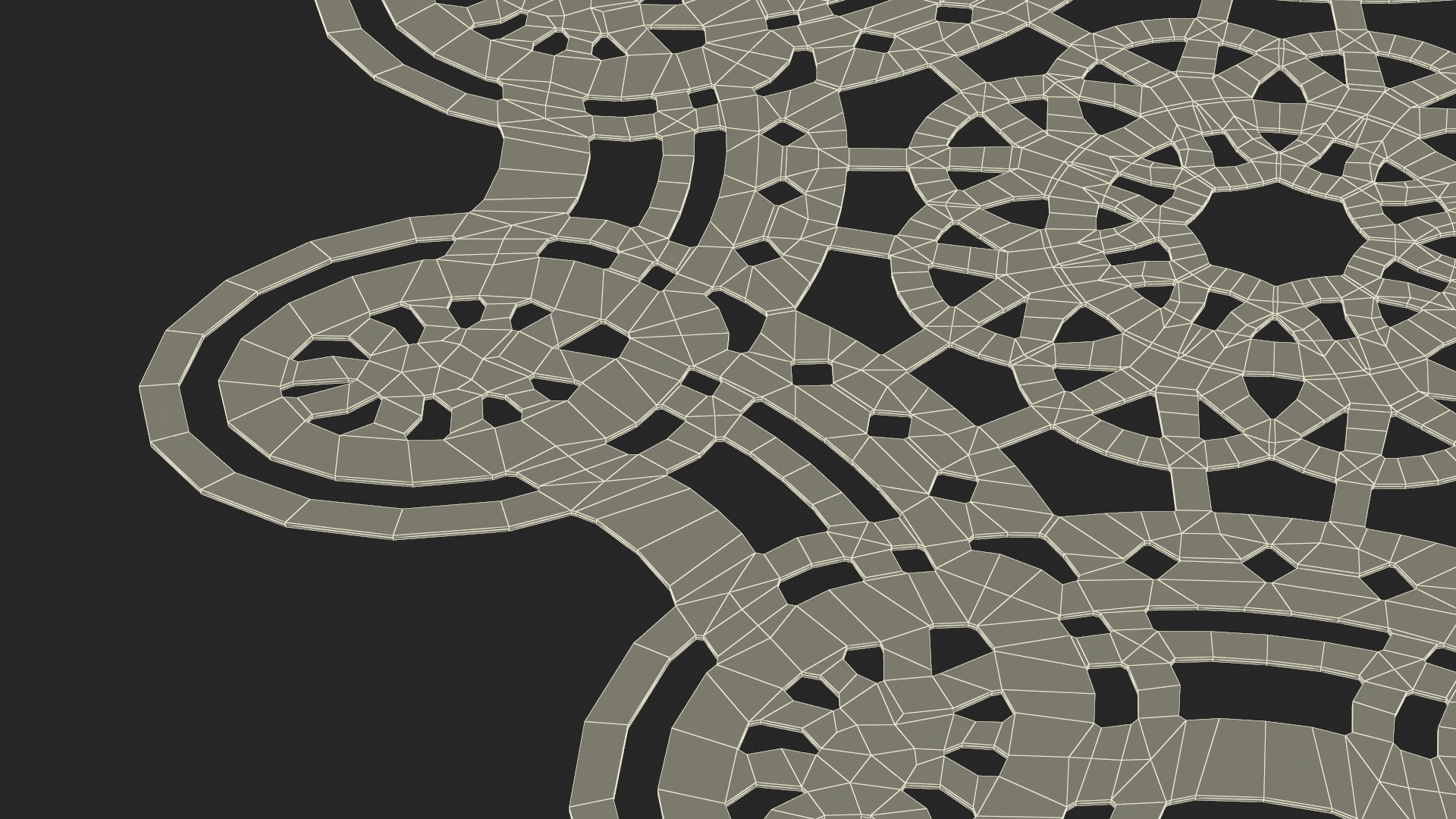 Disposable Lace Paper Placemat Red 3D model